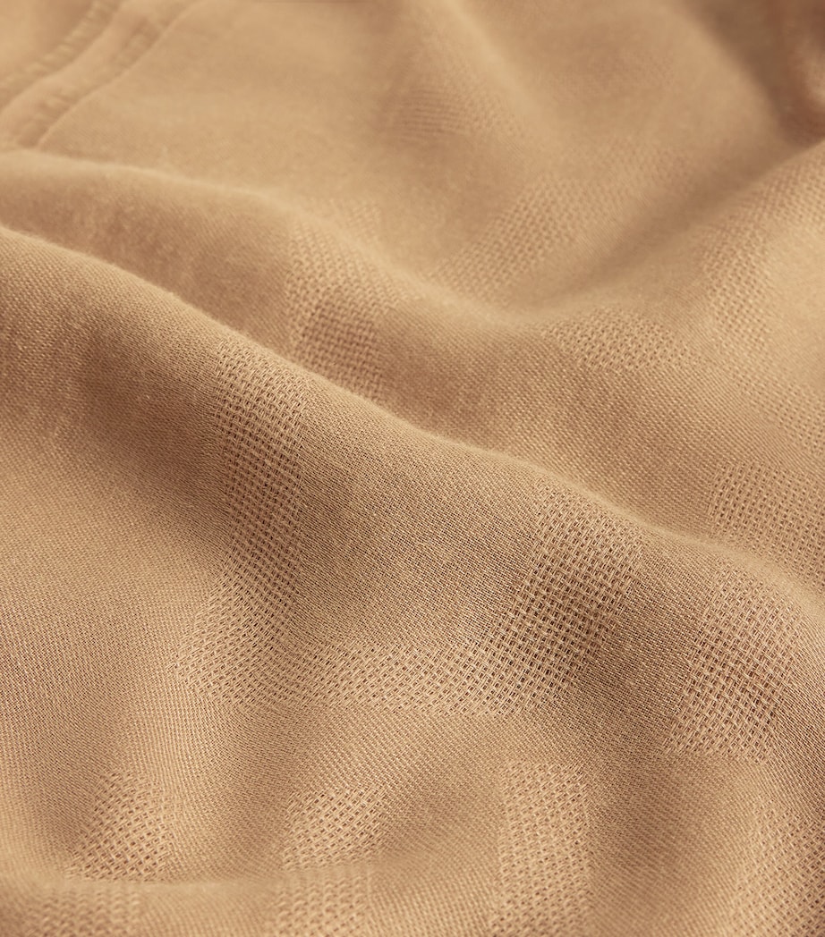 Jacquard Stole Scarf CAMEL Image 5