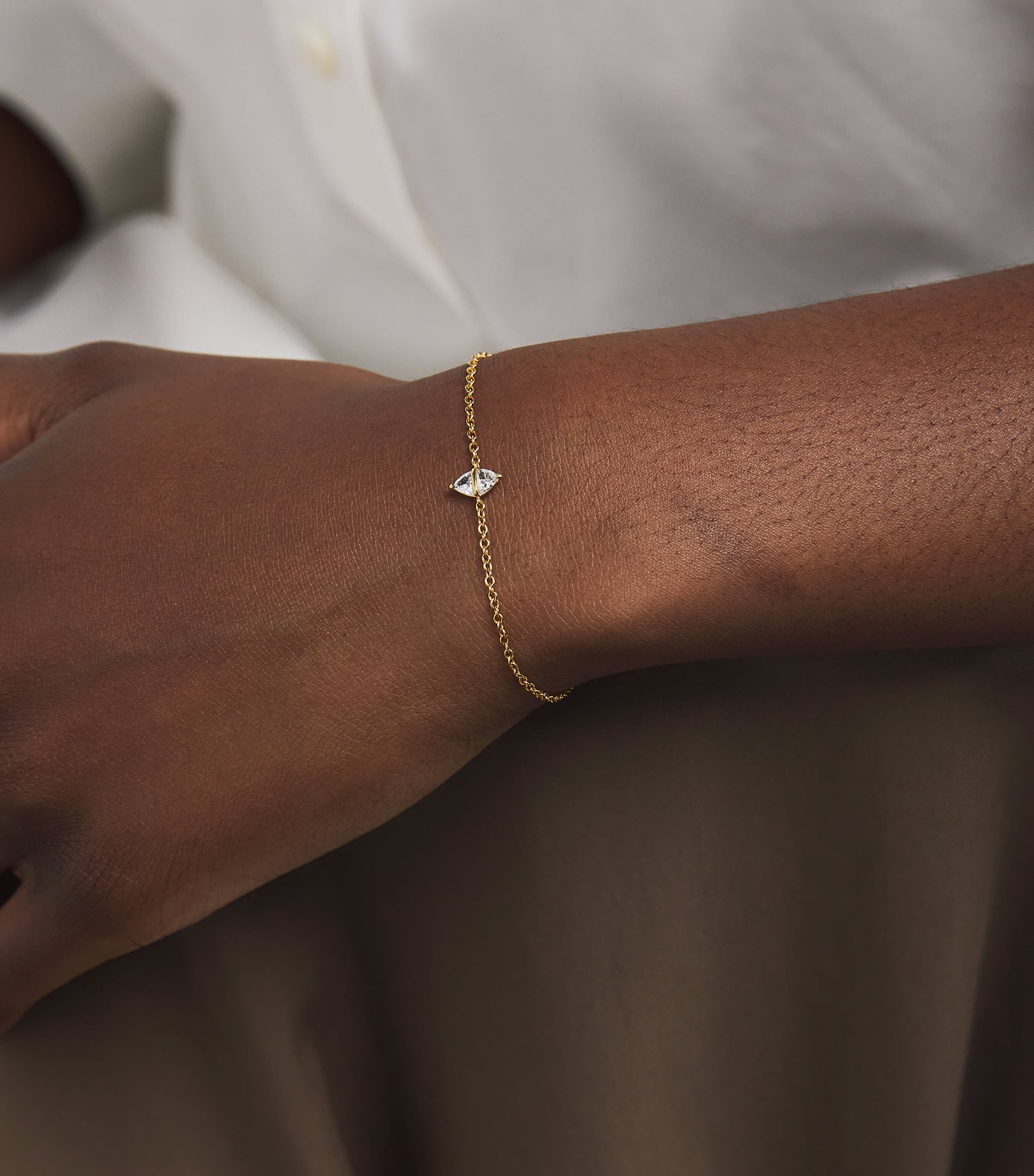 Yellow Gold and Diamond Tilly Bracelet YELLOW GOLD Image 2