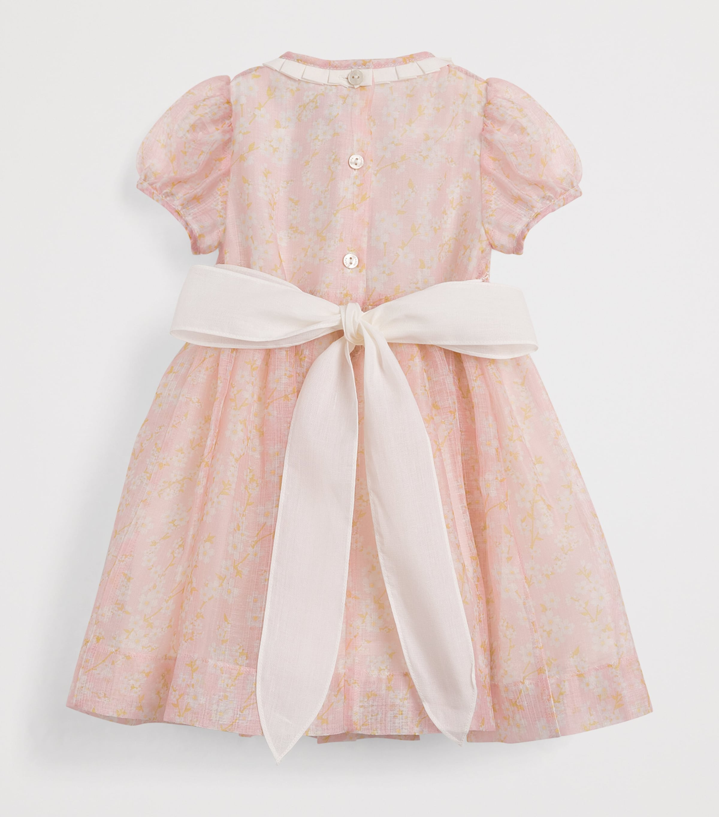 PEPA LONDON Floral Smocked Dress (12 Months - 4 Years) Pink Image 2