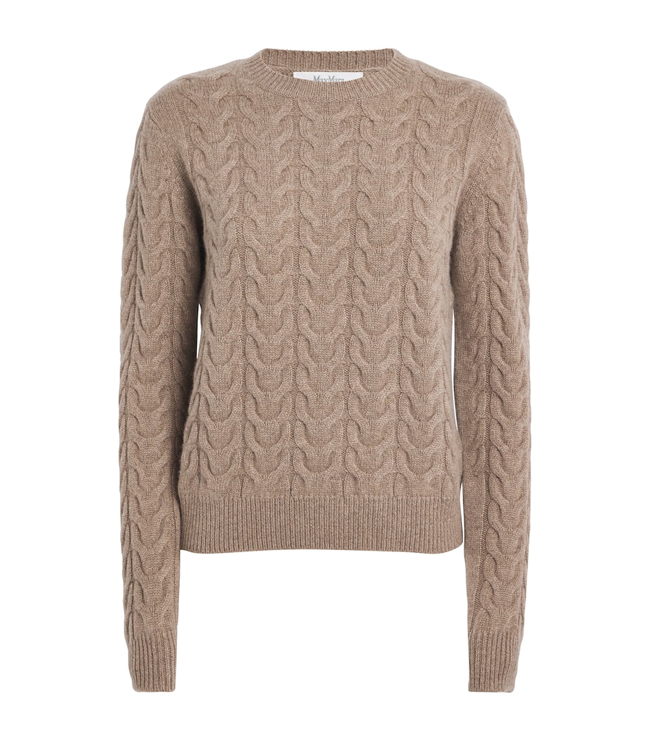 Cashmere Cable-Knit Sweater CAMEL Image 1