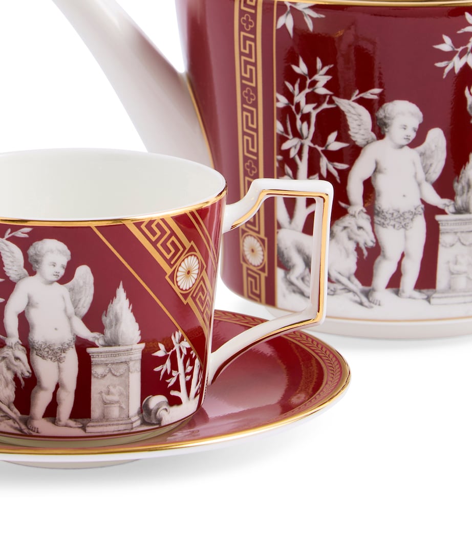 3-Piece Renaissance Tea Set RED Image 3