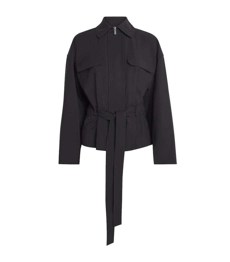 Stretch-Wool Field Jacket 001 BLACK Image 1