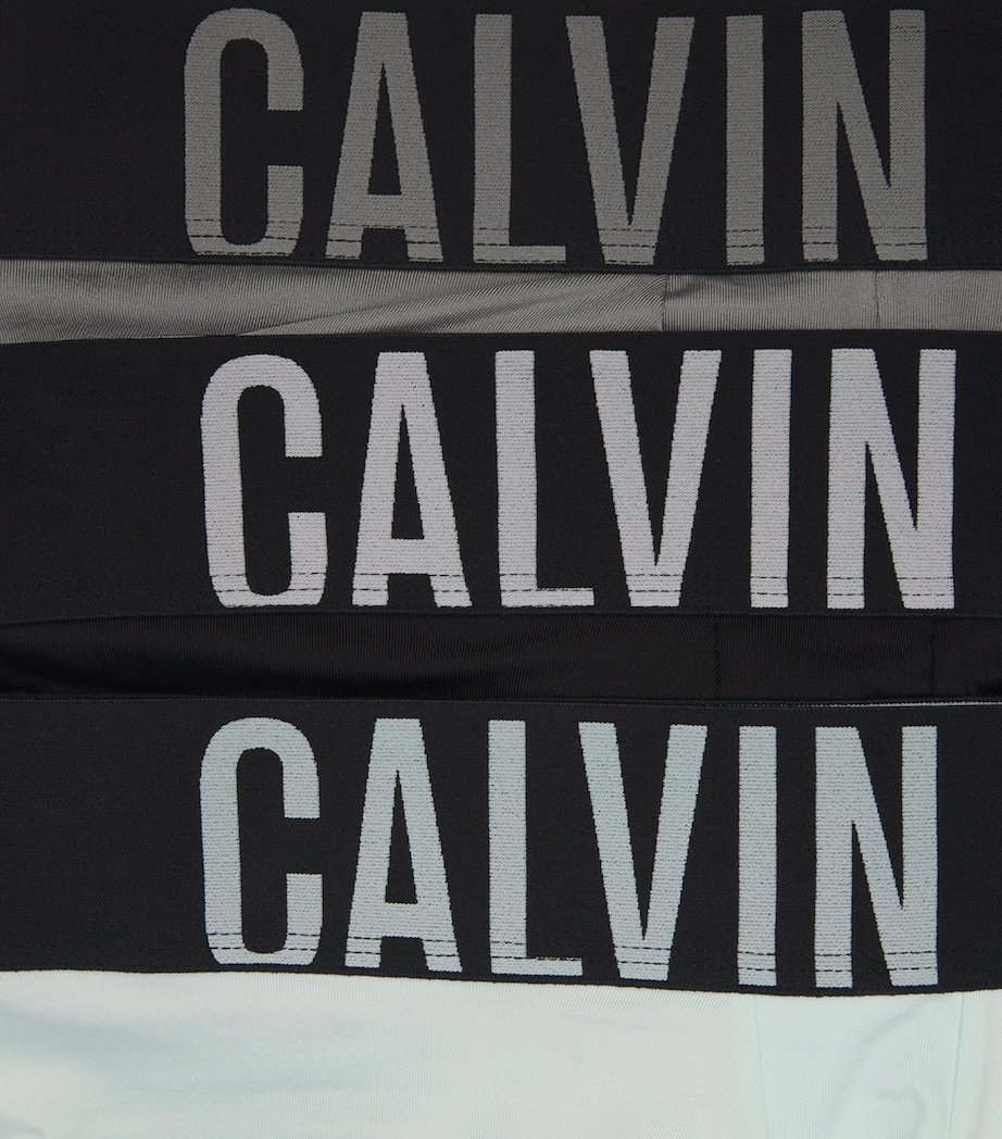 Calvin Klein Mens Intense Power Trunks (Pack of 3) Black/mist/mist Image 5