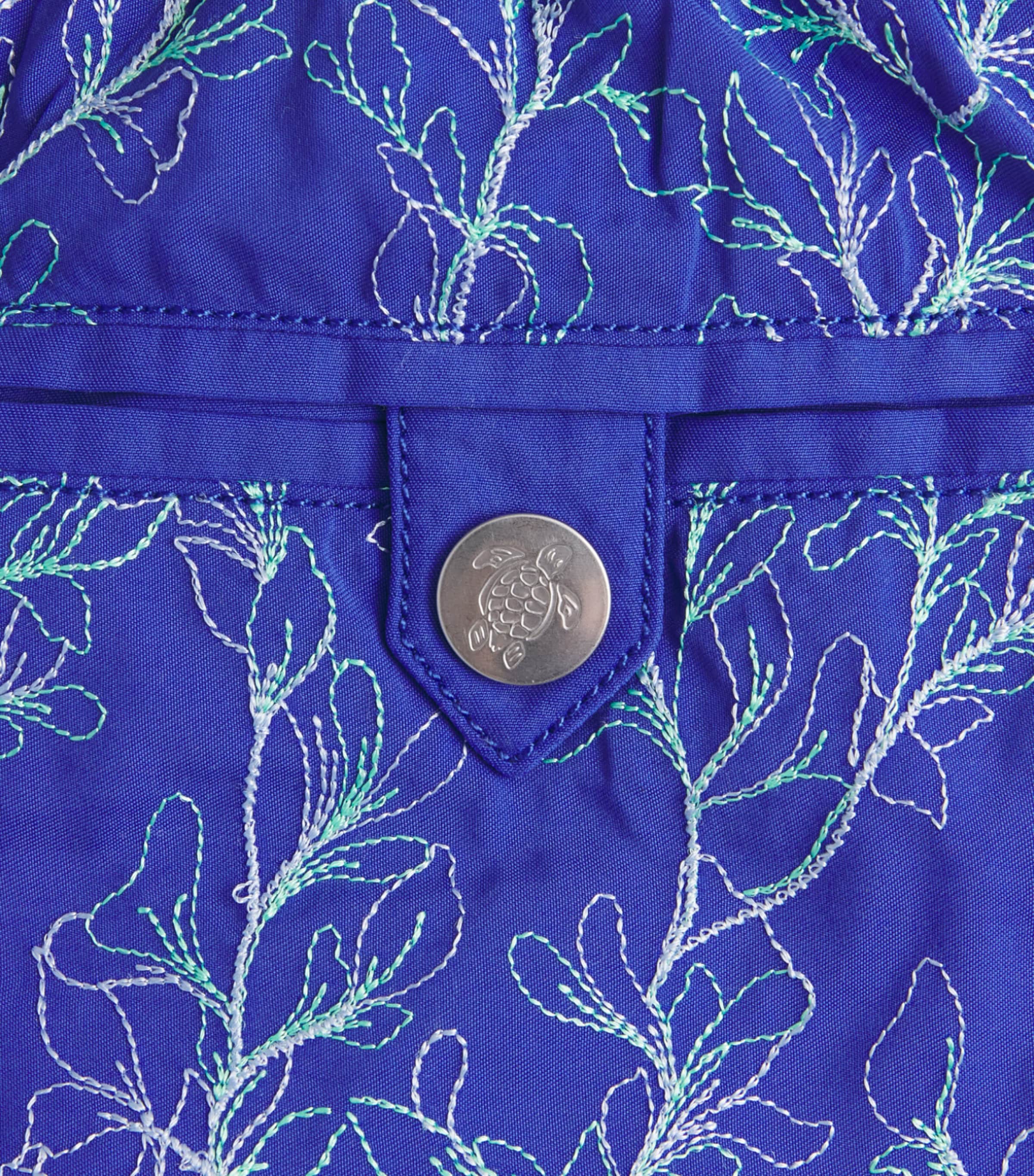 Vilebrequin Mens Embroidered X-Ray Seaweed Swim Shorts Versailles Image 5