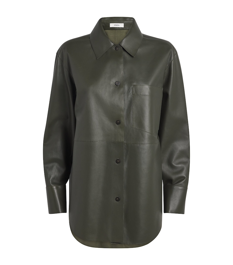 Leather Overshirt PALM LEAF Image 1