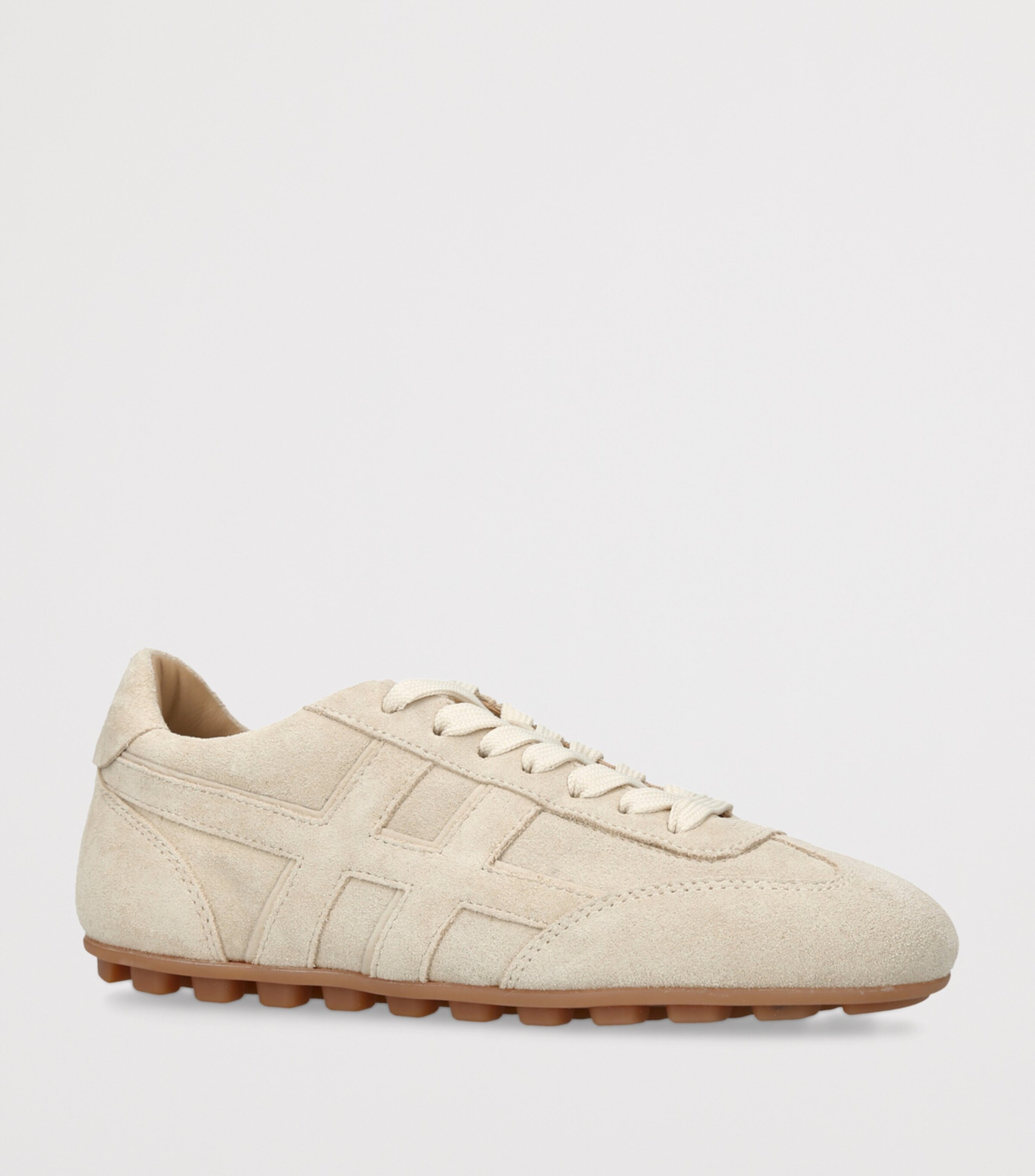 Hogan Suede Olympia Sneakers Mid Brown Image 3