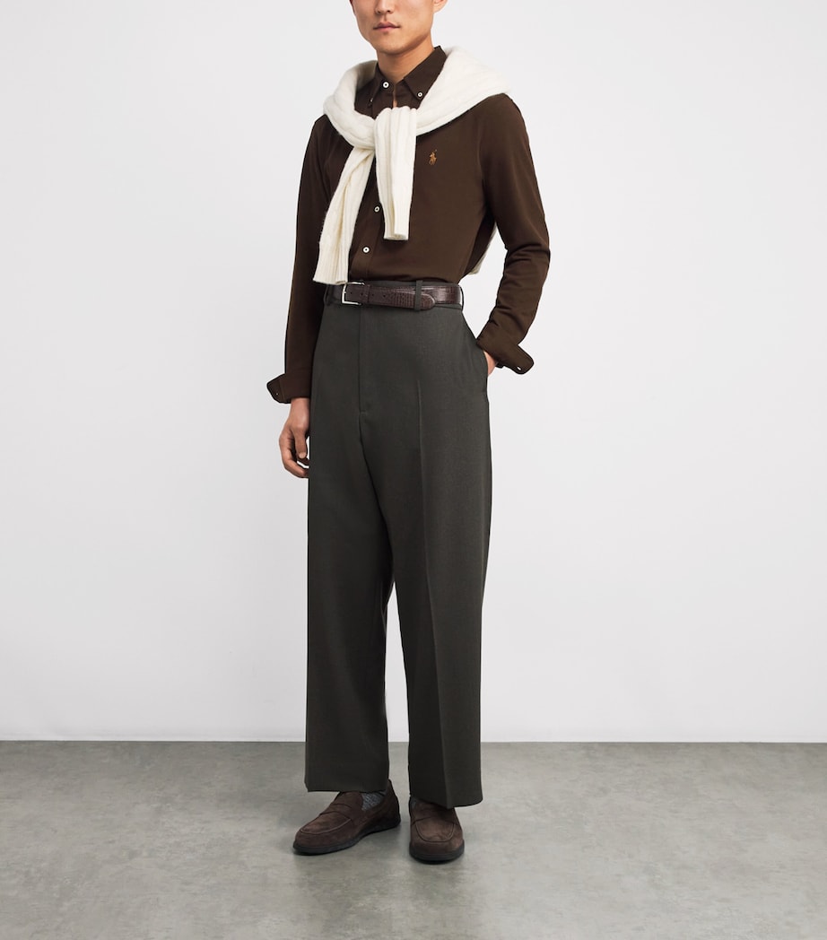 Cotton Featherweight Mesh Shirt DARK BEECH Image 2