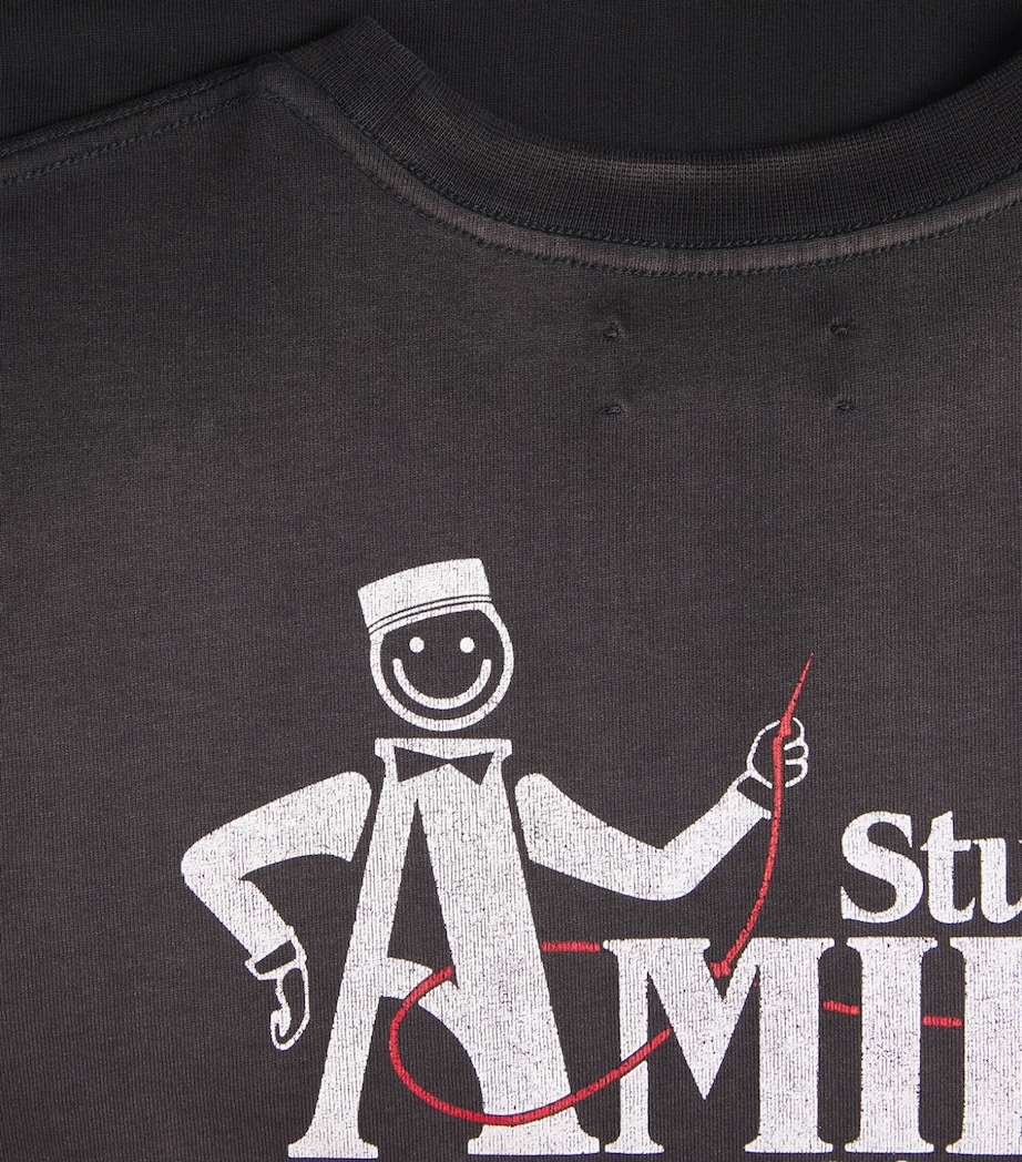 AMIRI Mens Cotton Studio T-Shirt Black Image 6