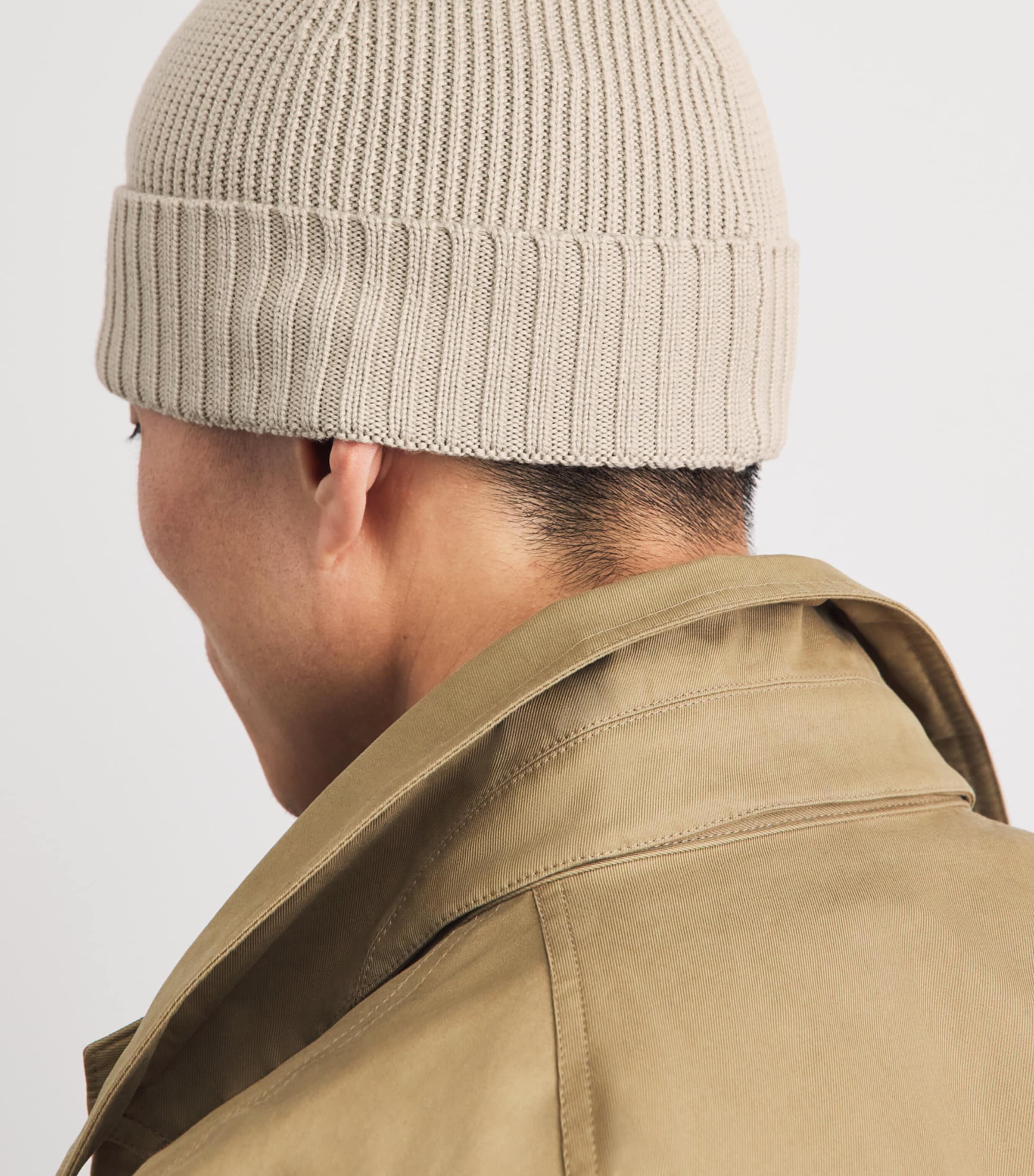 Virgin Wool Flavio Beanie 275LIGHT BEIGE Image 2