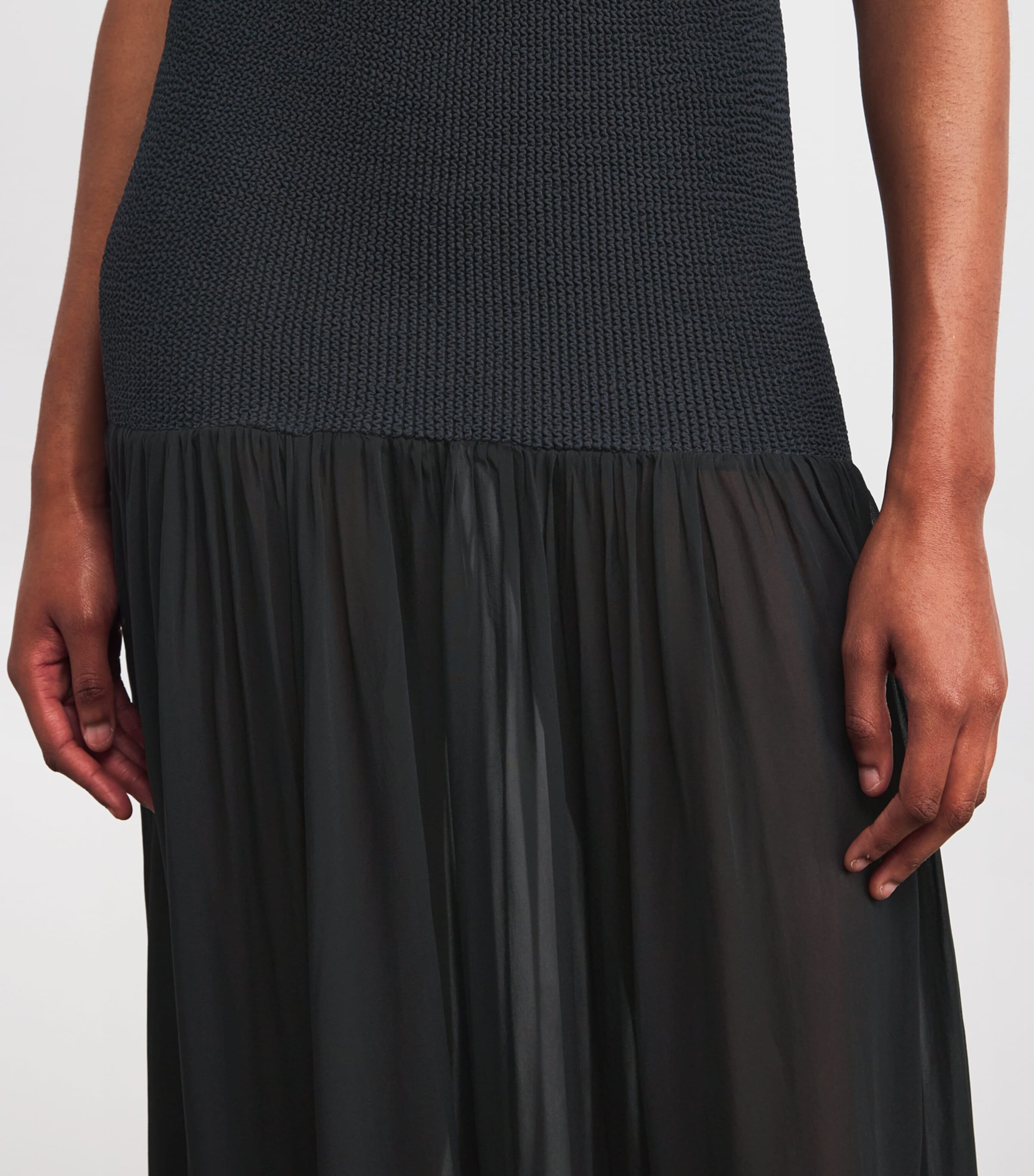 Hybrid Maxi Dress BLACK Image 5