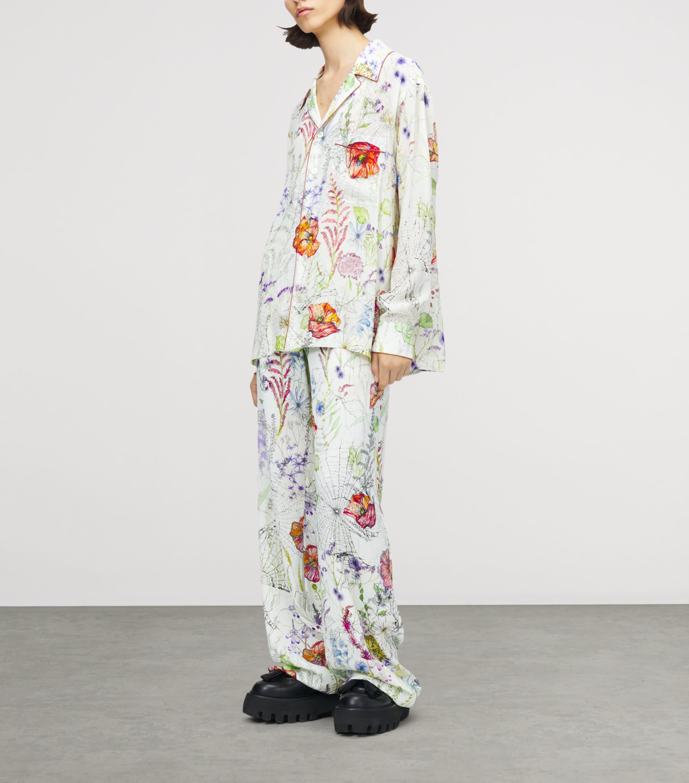 Silk Floral Shirt 9015 Image 3