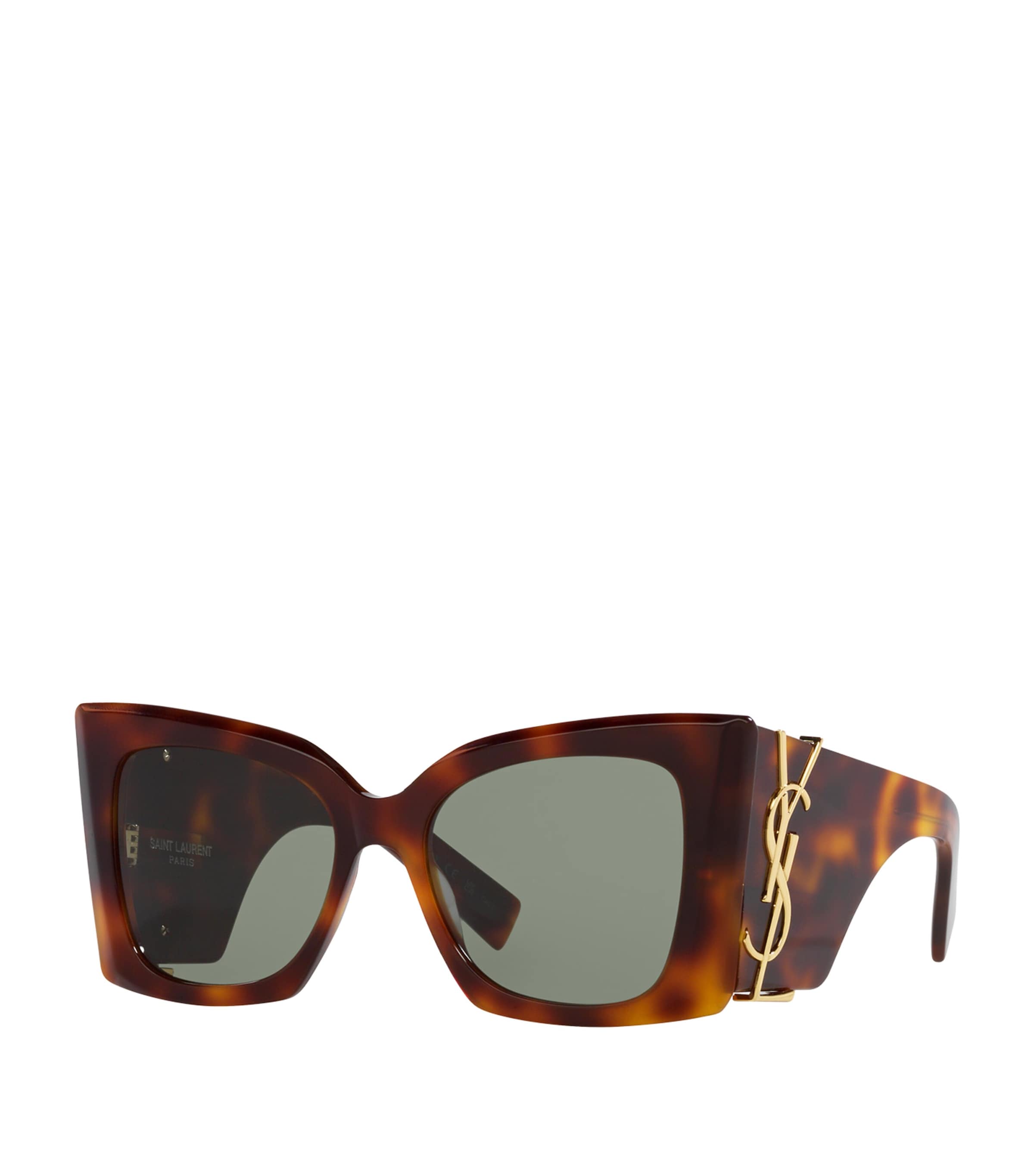 Saint Laurent Tortoiseshell Blaze Sunglasses Image 2
