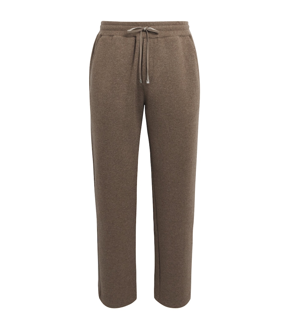Brett Johnson Mens Cashmere-Blend Drawstring Sweatpants Chestnut Image 1