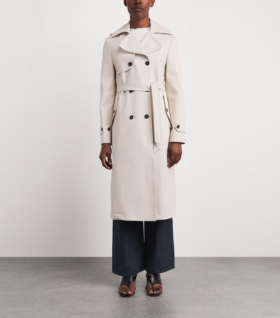 Eleventy Womens Water-Resistant Trench Coat Sabbia Image 4