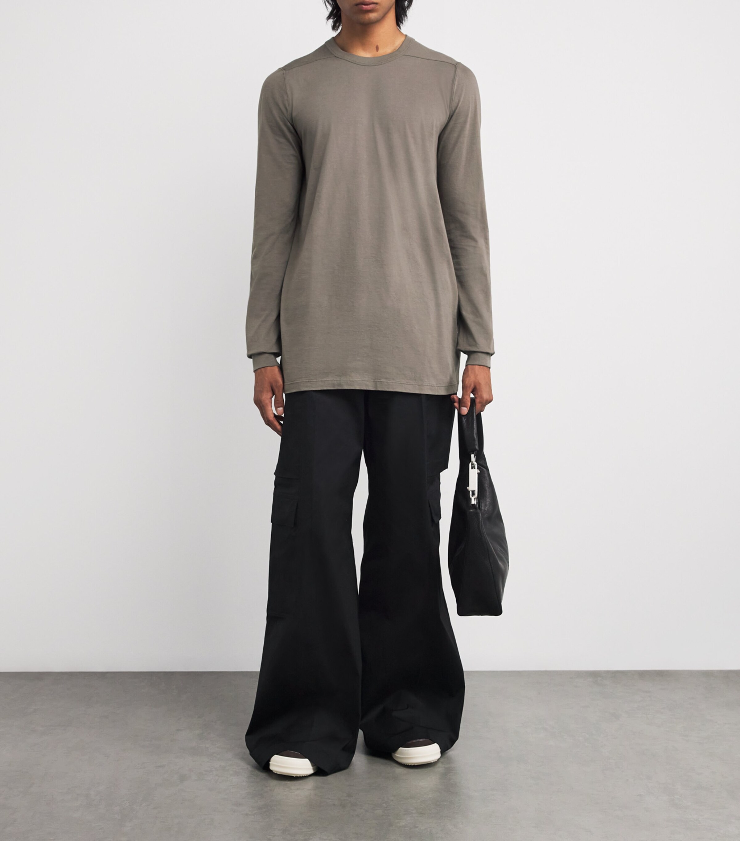 Rick Owens Brown Long-Sleeve Level T-Shirt | Harrods US rick owens 