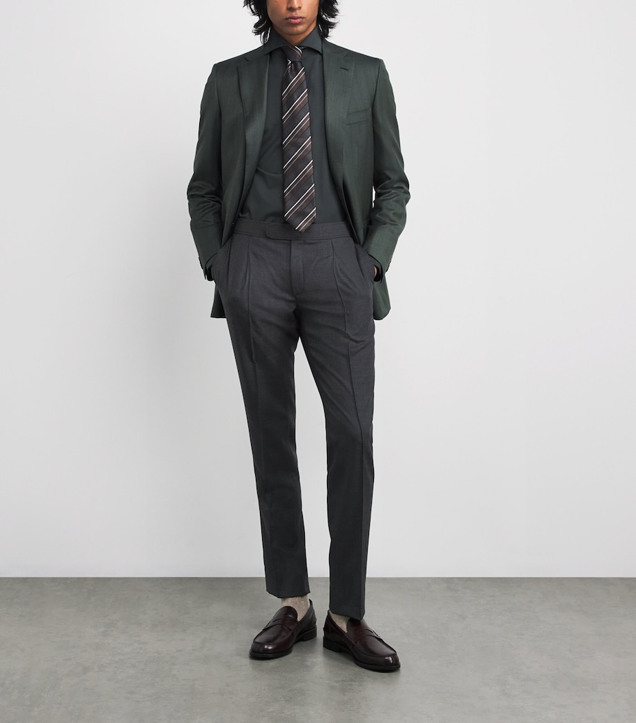 Wool Melbourne Slim Trousers 1100 Image 2