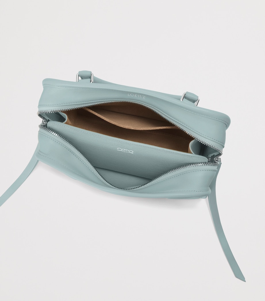 LOEWE Small Leather Amazona 180 Top-Handle Bag Mineral Mist Image 14