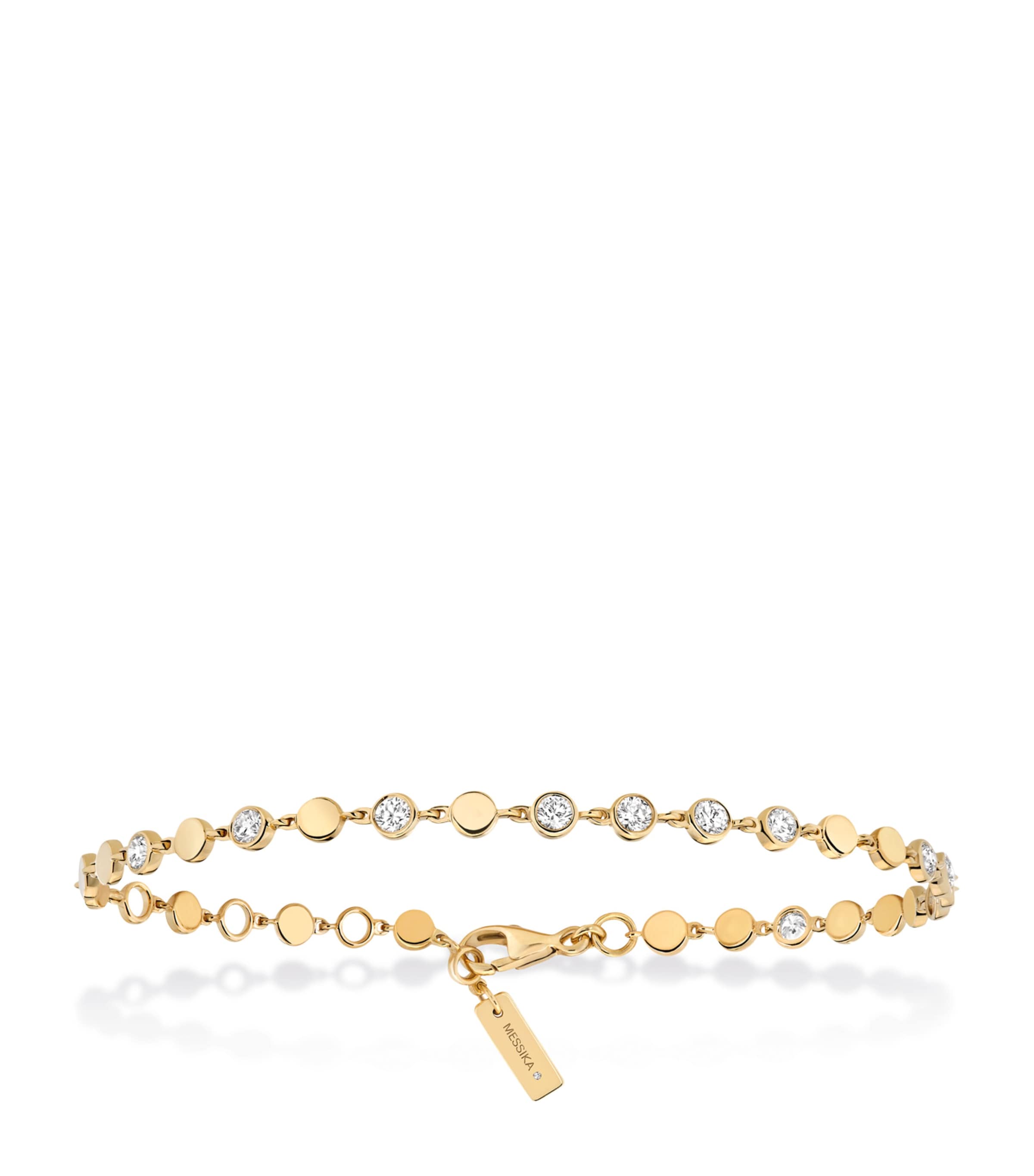 Messika D-Vibes Yellow Gold and Diamond Bracelet (0.45ct) Yellow Gold Image 1