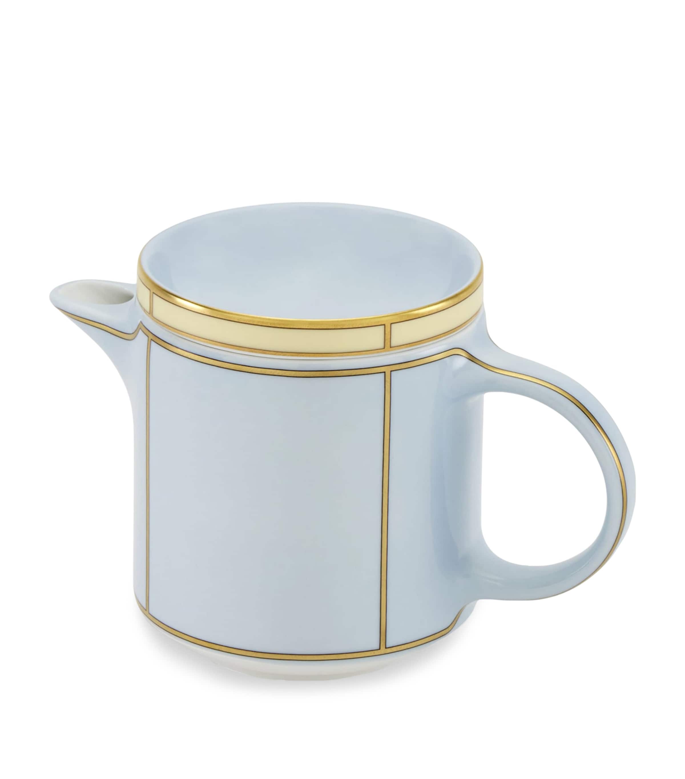 GINORI 1735 Porcelain Colonna Diva Celeste Coffee Pot (500ml) | Dining | Tableware | Teapots