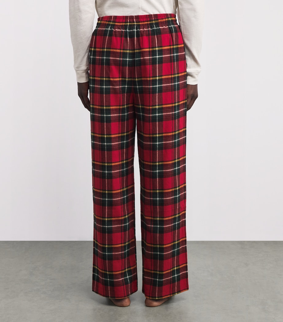 Flannel Tartan Pyjama Trousers BRICK HOLIDAY PLAID Image 4