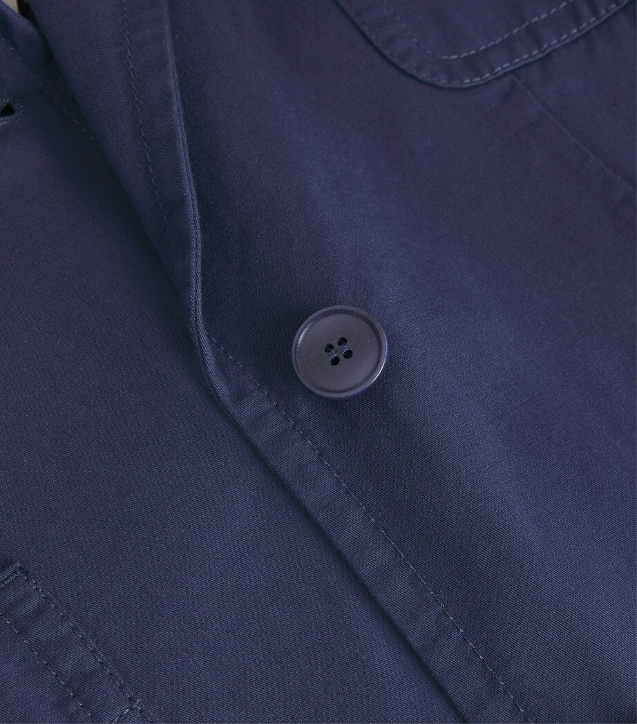 Cotton-Linen Blazer NAVY Image 5