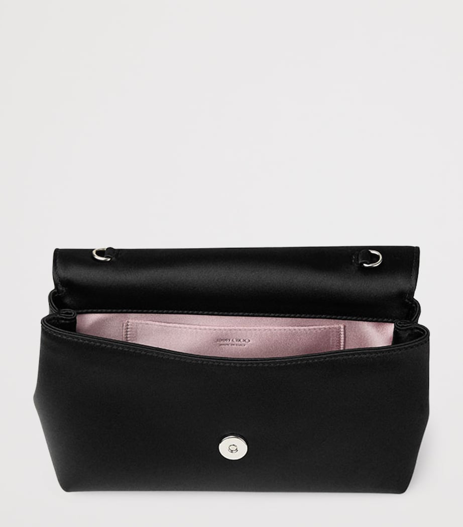 Satin Bow Mini Bag BLACK/SILVER Image 3