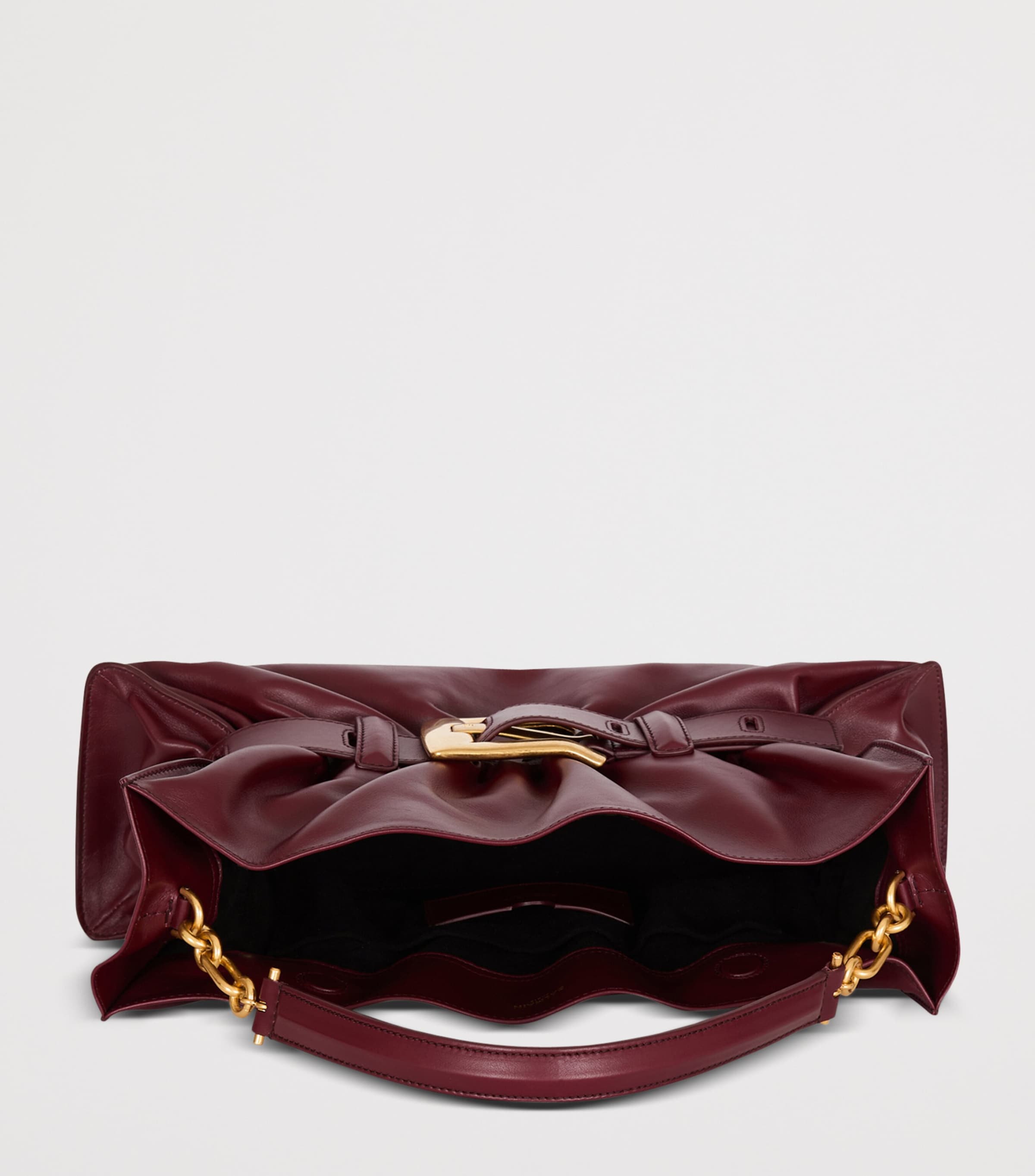 Medium Leather Anthem Shoulder Bag 3AR AUBERGINE Image 5
