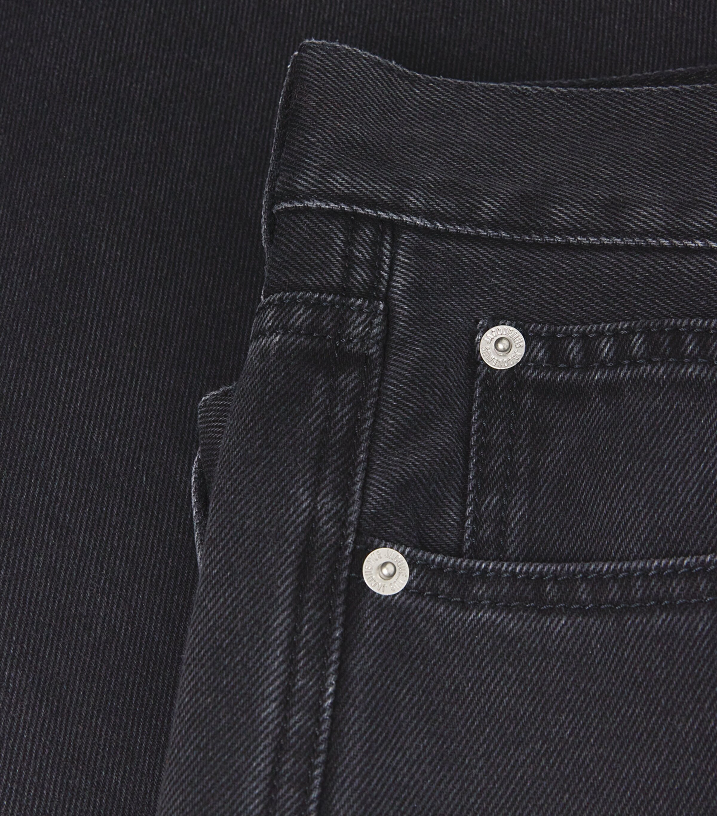 Jacquemus Mens Le de Nîmes Wide-Leg Jeans Black Image 5