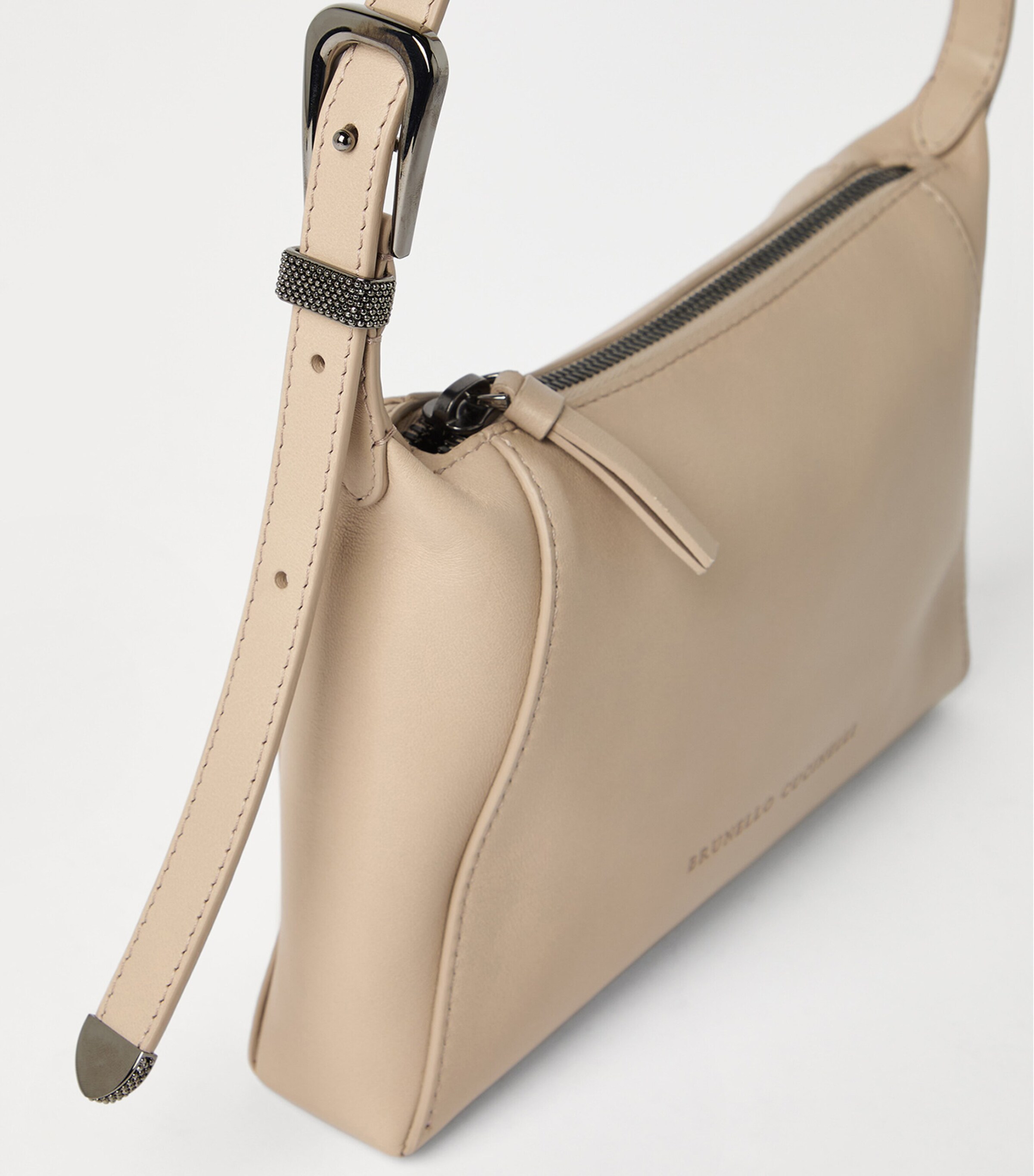 Brunello Cucinelli Leather BC Duo Shoulder Bag | Harrods US