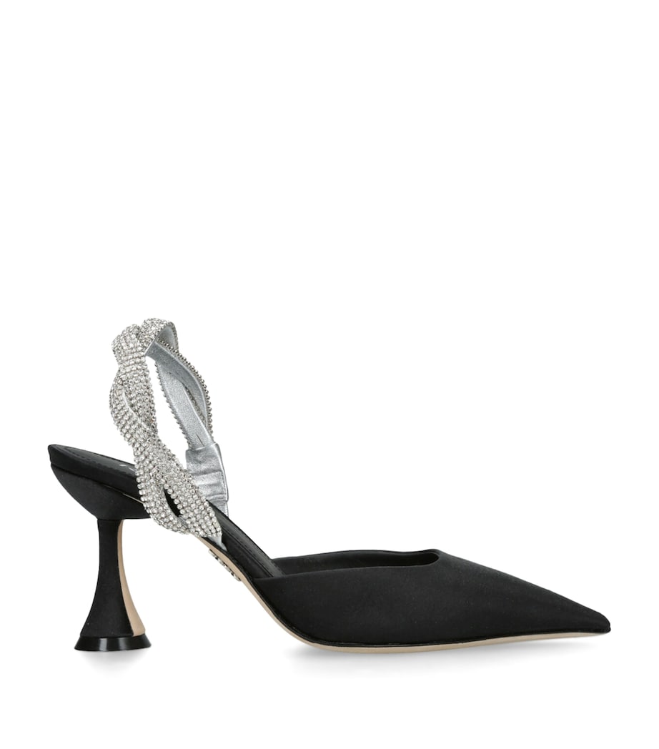 Rodo Satin Embellished Lia Slingback Pumps 80 Black/comb Image 1