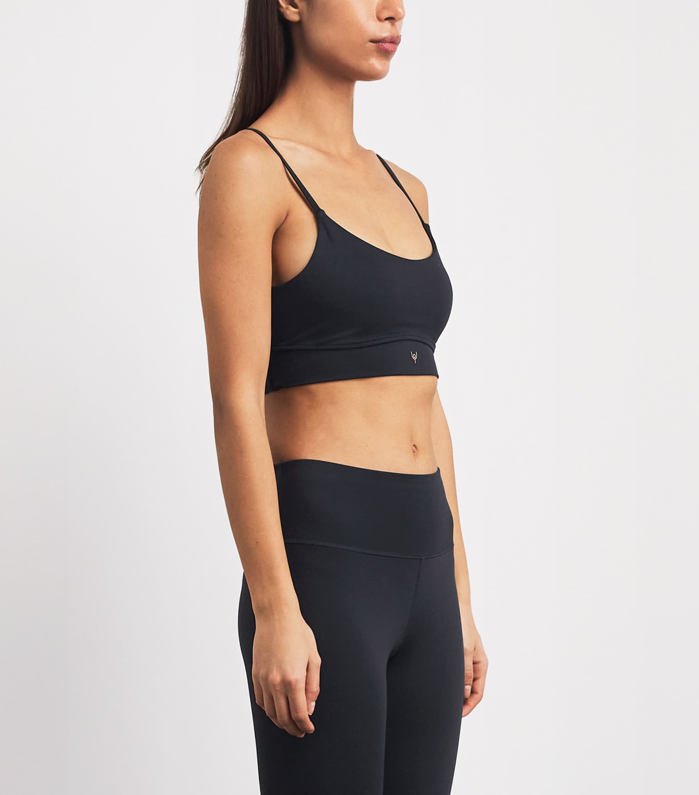Y.O.U Womens Leamington Sports Bra Black Image 4