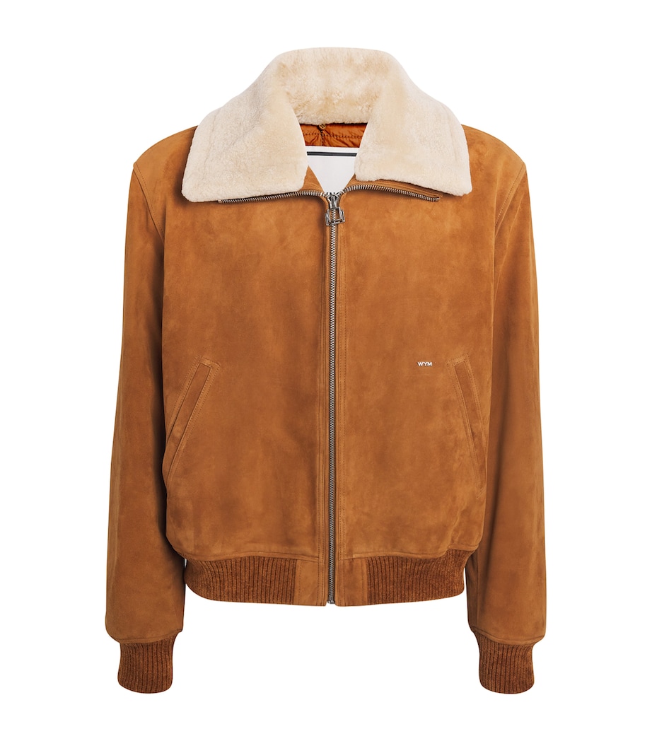 Suede Bomber Jacket CAMEL Image 1