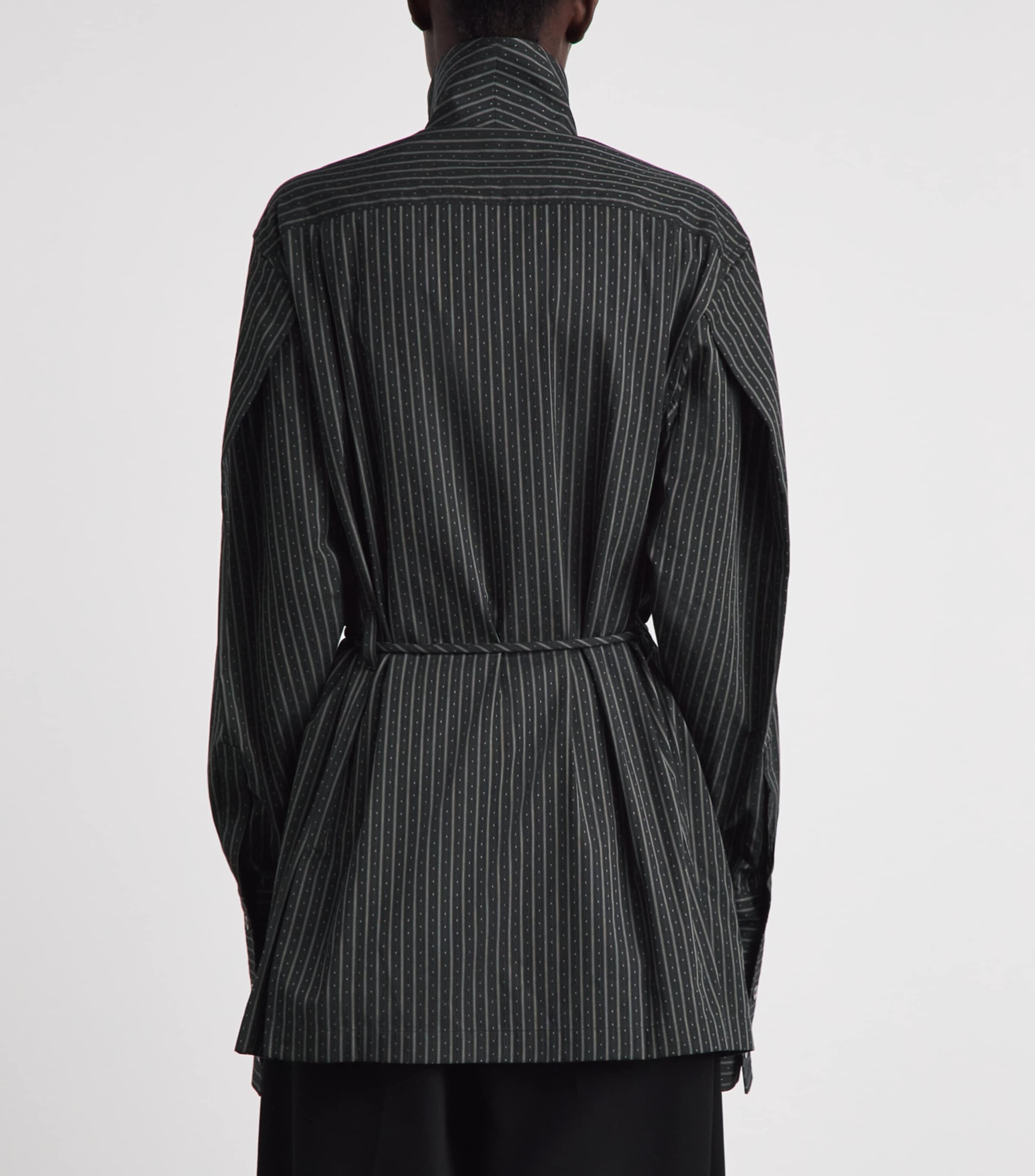Issey Miyake Womens Cotton Monsieur Shirt Black Hued Image 5