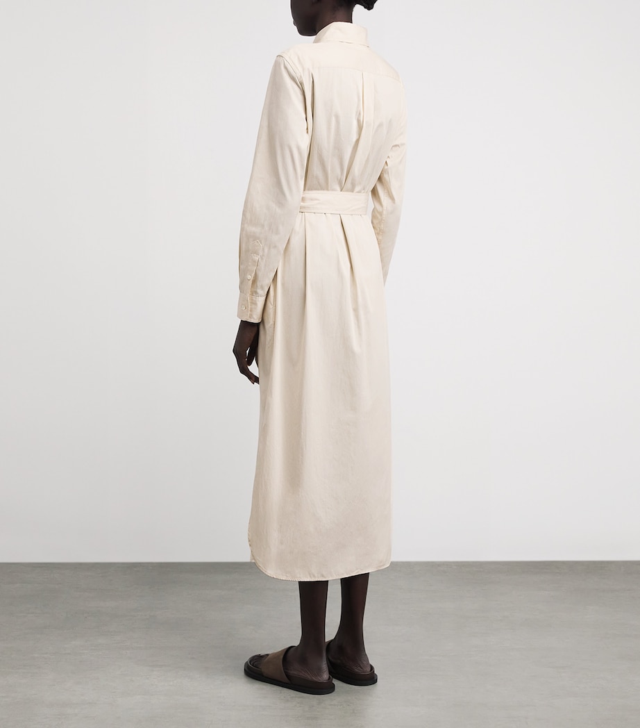 Polo Pony Midi Shirt Dress 2000D POLO TAN-WHITE Image 3