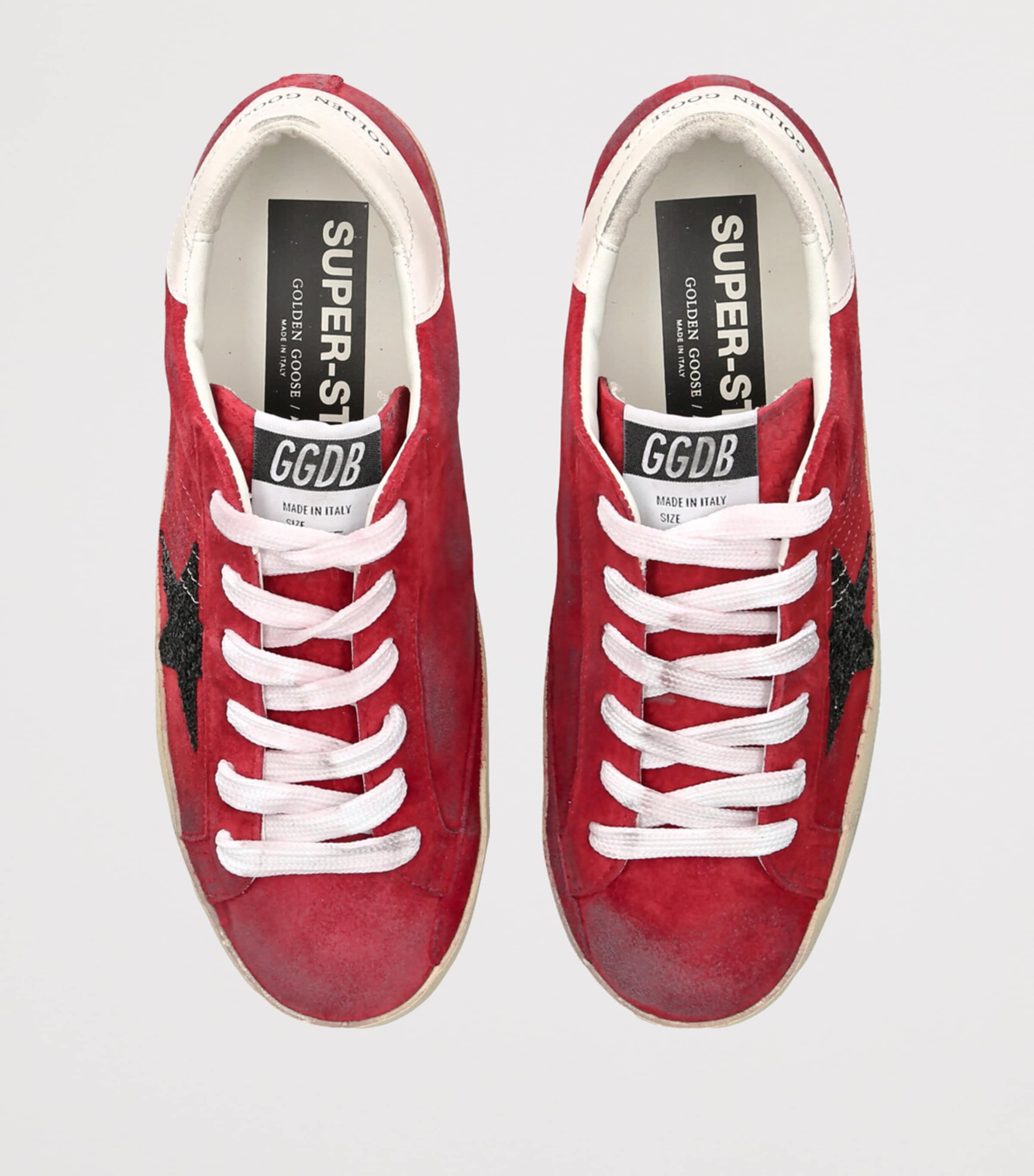 Golden Goose Suede Superstar 40525 Sneakers Red Comb Image 4