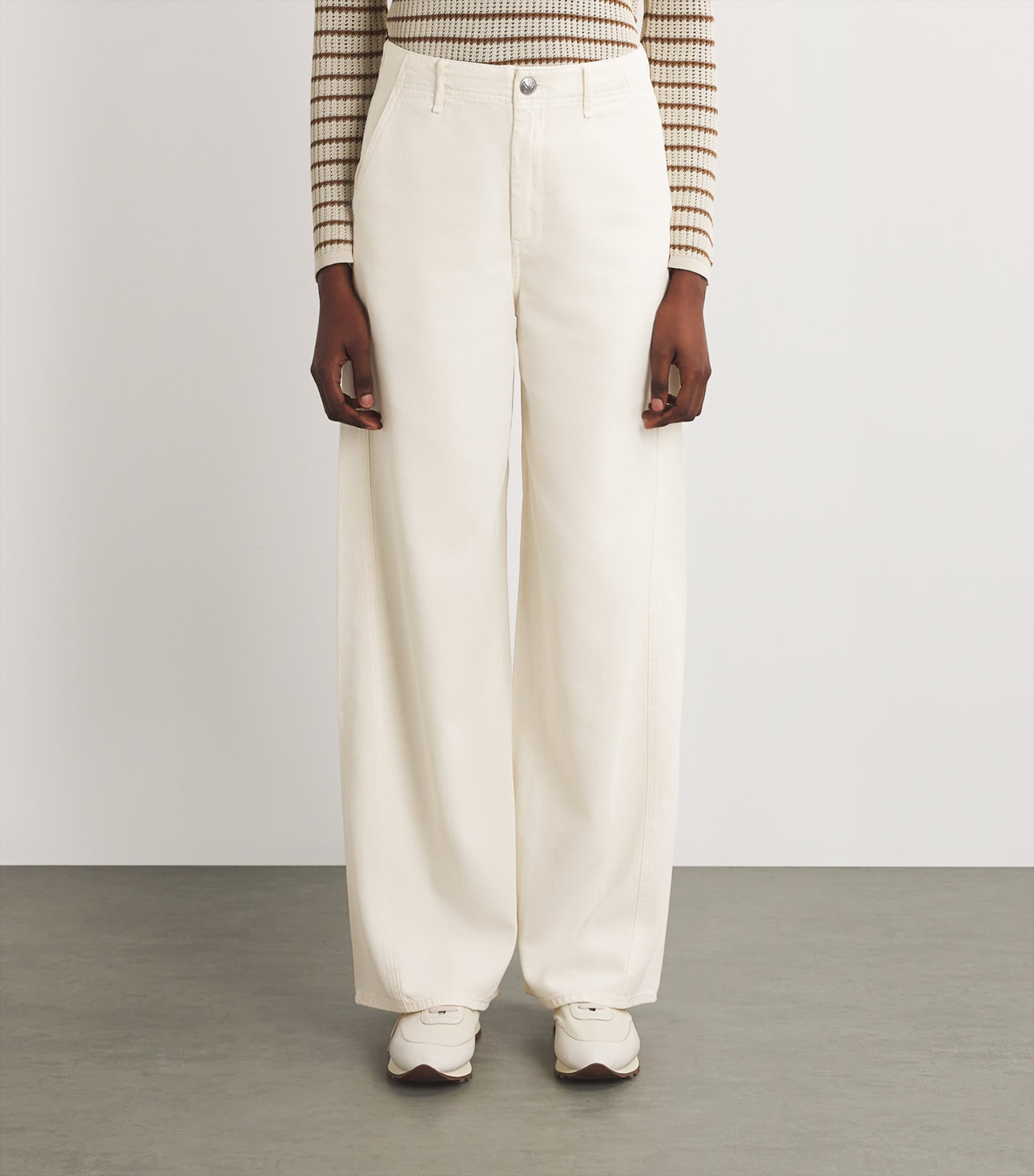 Featherweight Sofie Wide-Leg Jeans ECRU Image 3