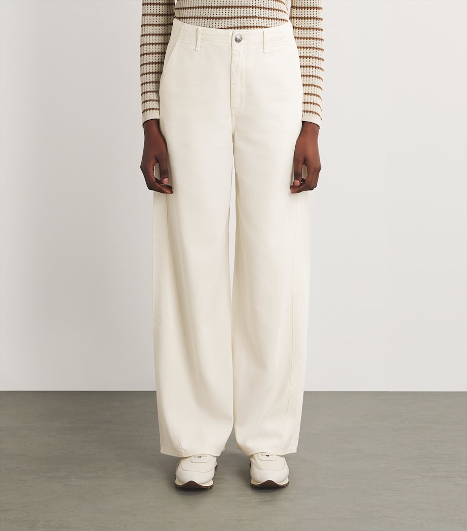 Featherweight Sofie Wide-Leg Jeans ECRU Image 3