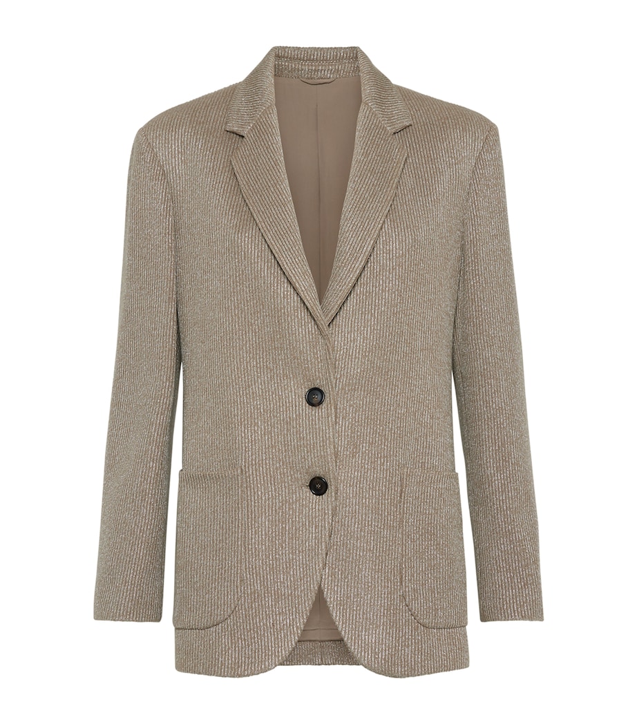 Cotton-Blend Ribbed Blazer CXB87 Image 1