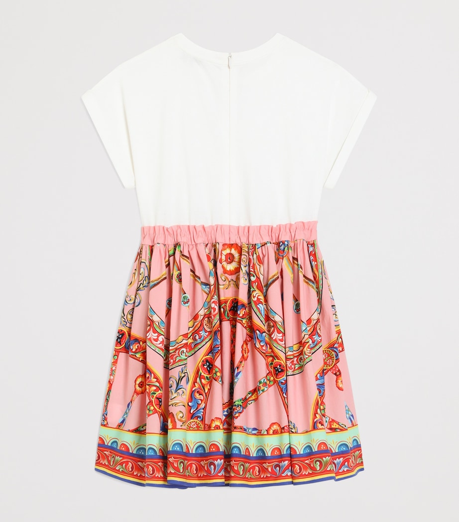 Dolce&Gabbana Kids Cotton Floral Dress (8-12+ Years) Combined Colou Image 2