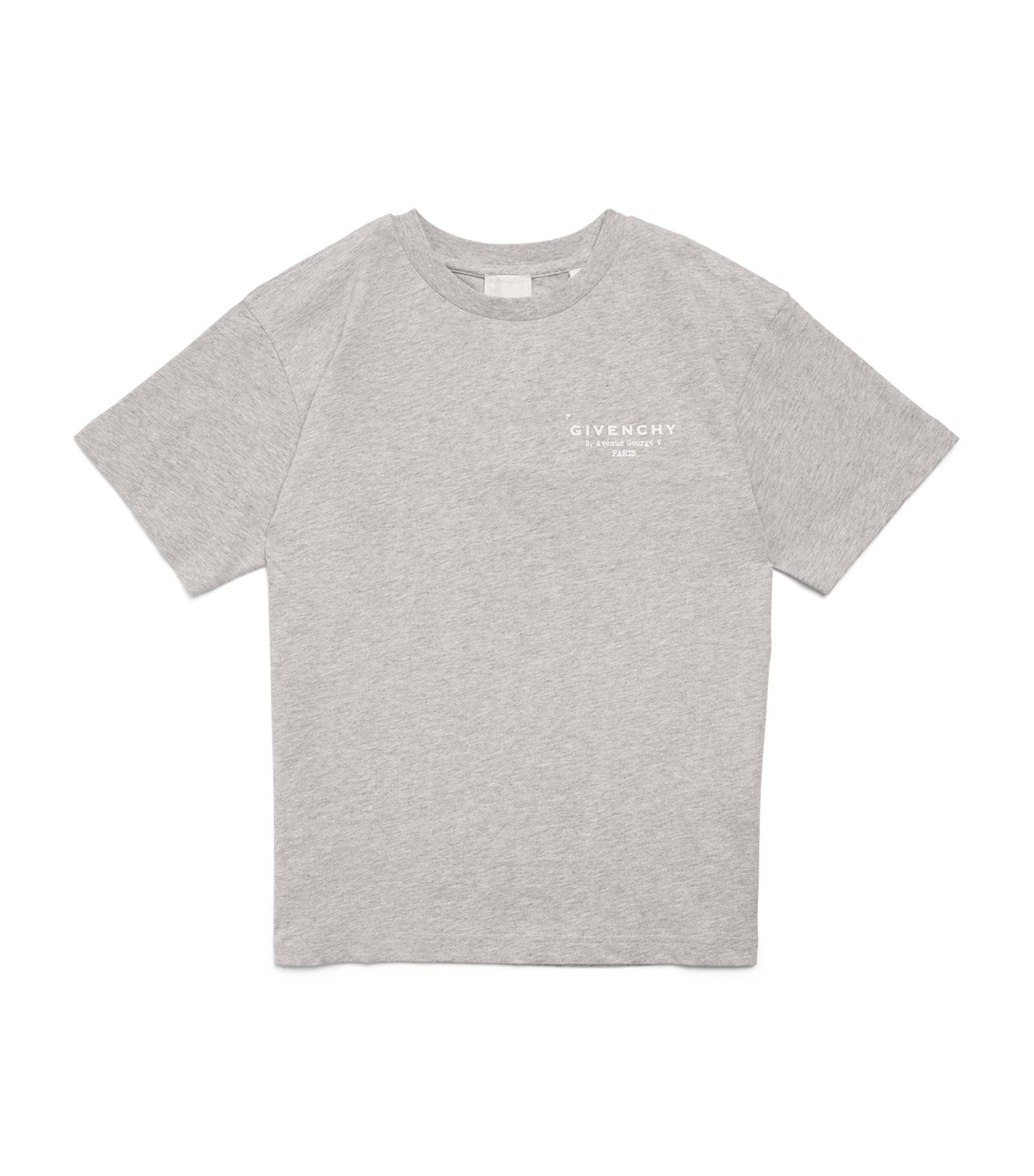 Cotton Logo T-Shirt (4-12 Years) H31075/A01GREY MARL Image 1