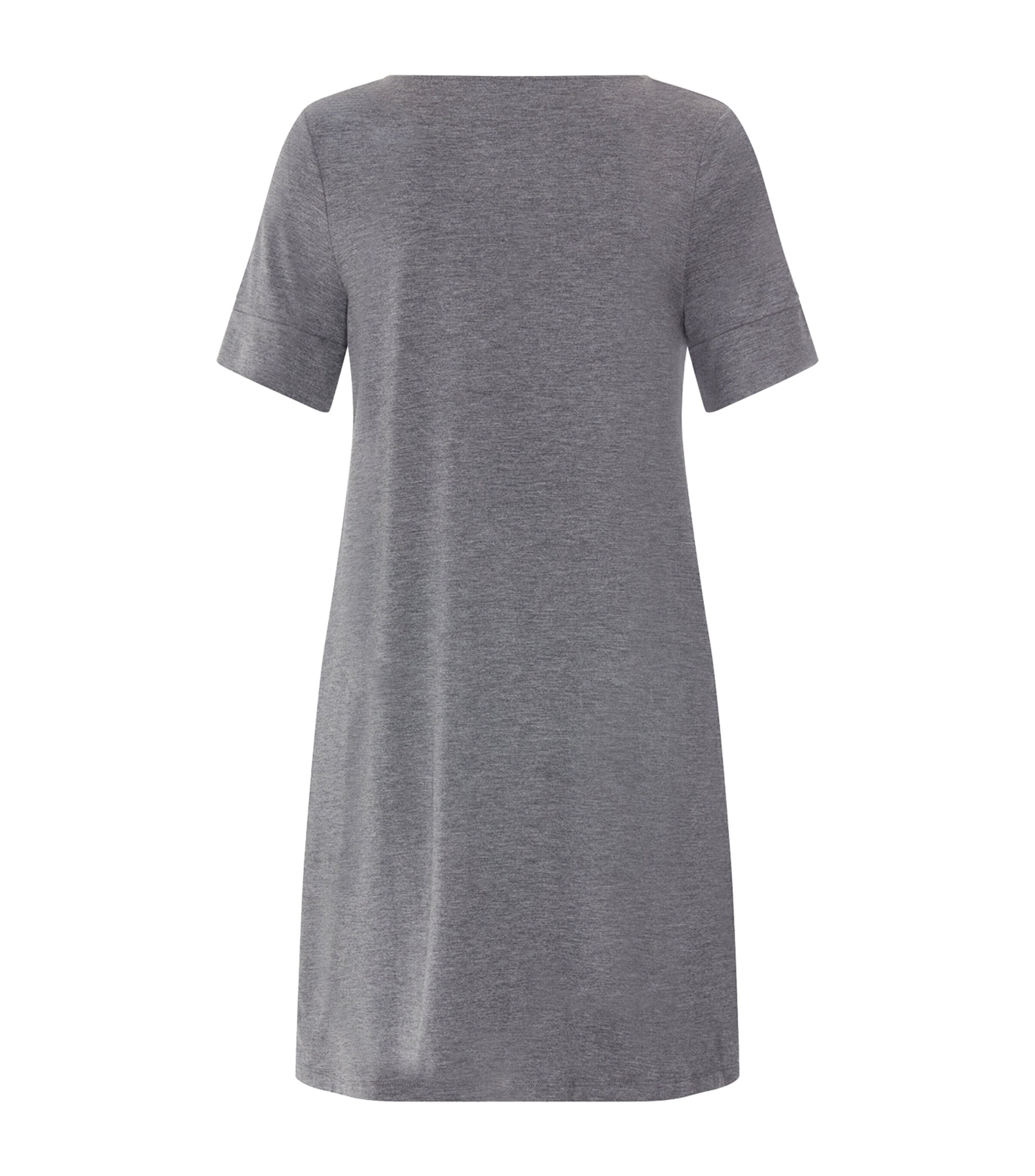 Hanro Womens Natural Elegance Nightdress Stone Melange Image 3