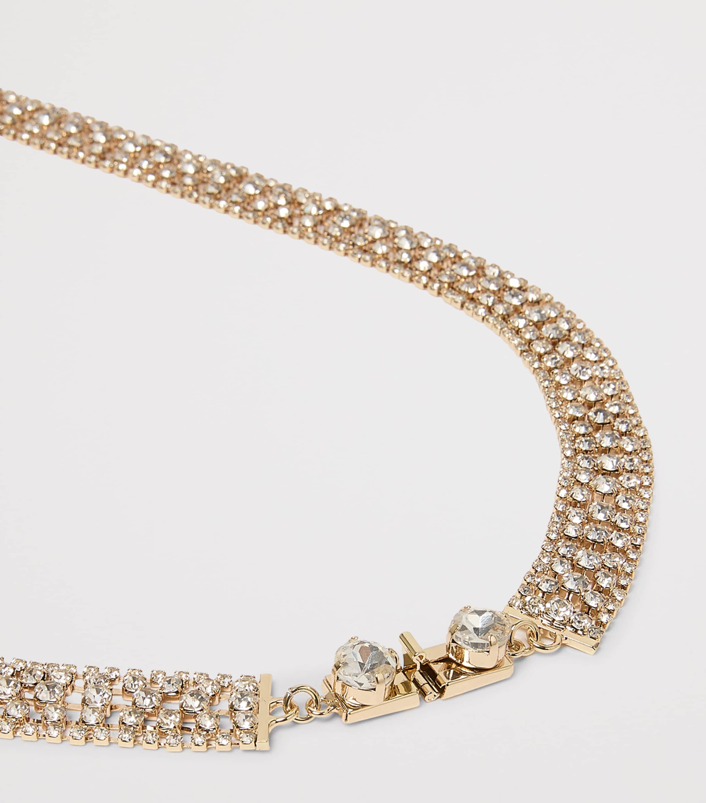 Marina Rinaldi Rhinestone-Embellished Strand Necklace Crystal Image 5