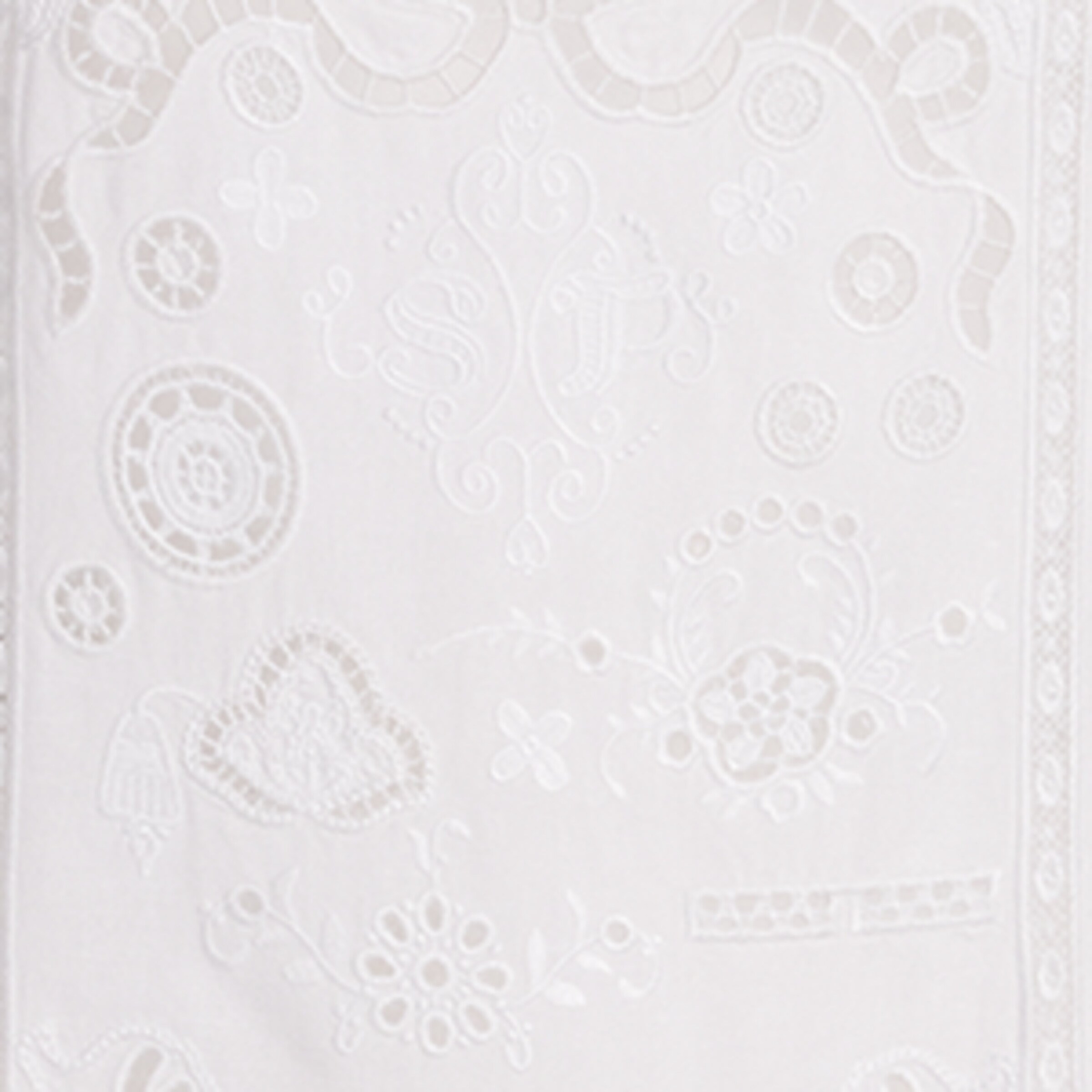 Self-Portrait Linen-Cotton Embroidered Mini Dress — photo 7