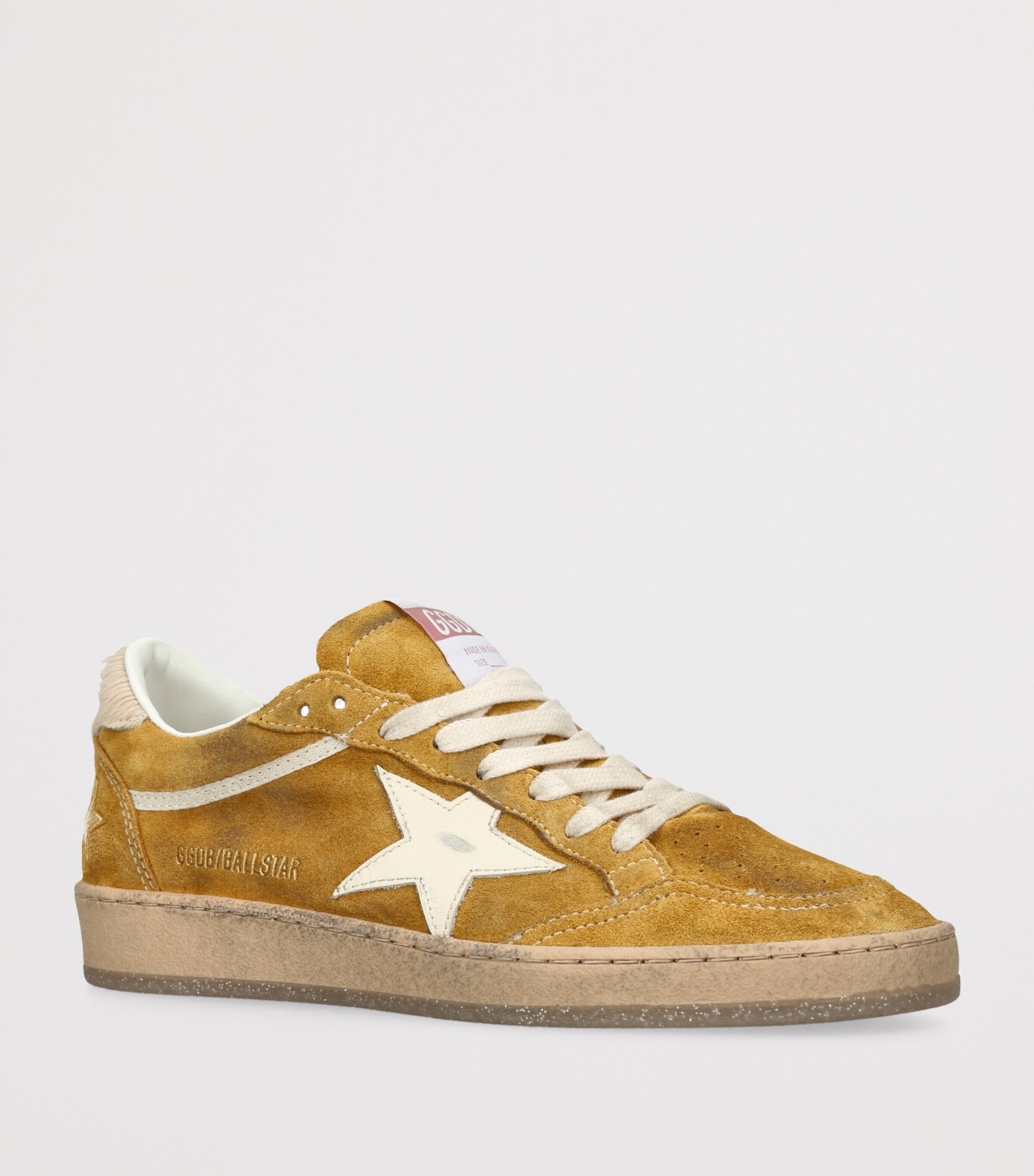 Golden Goose Suede Ball Star Sneakers Tan Comb Image 3