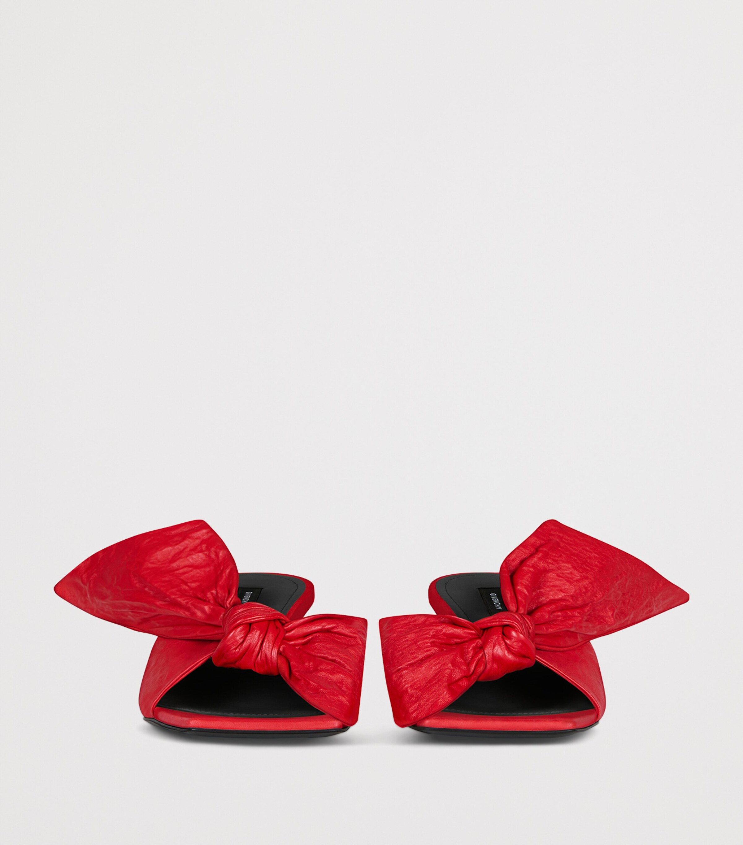 Givenchy Leather Boudoir Bow Mules 65 Vermillon Image 4