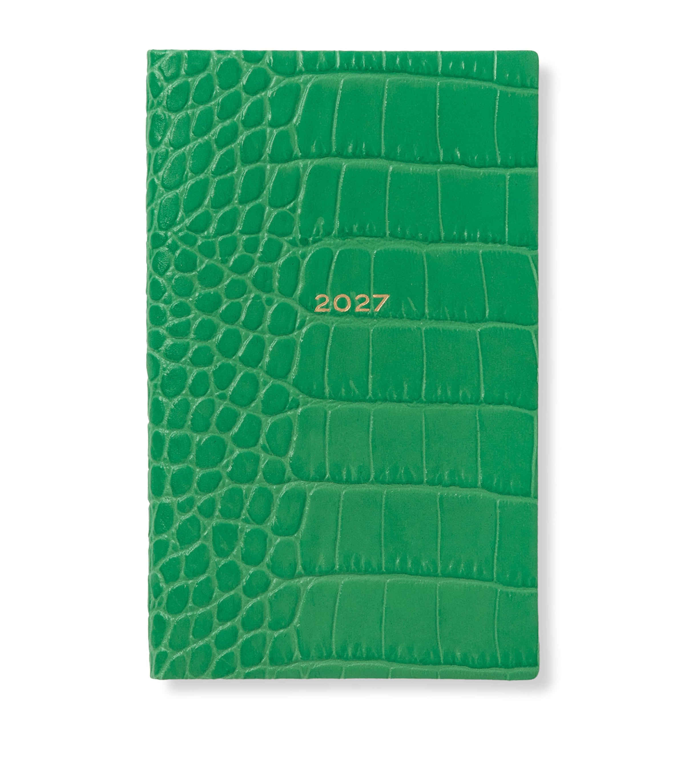Smythson Leather Panama Weekly Diary 2027 Jade Image 1