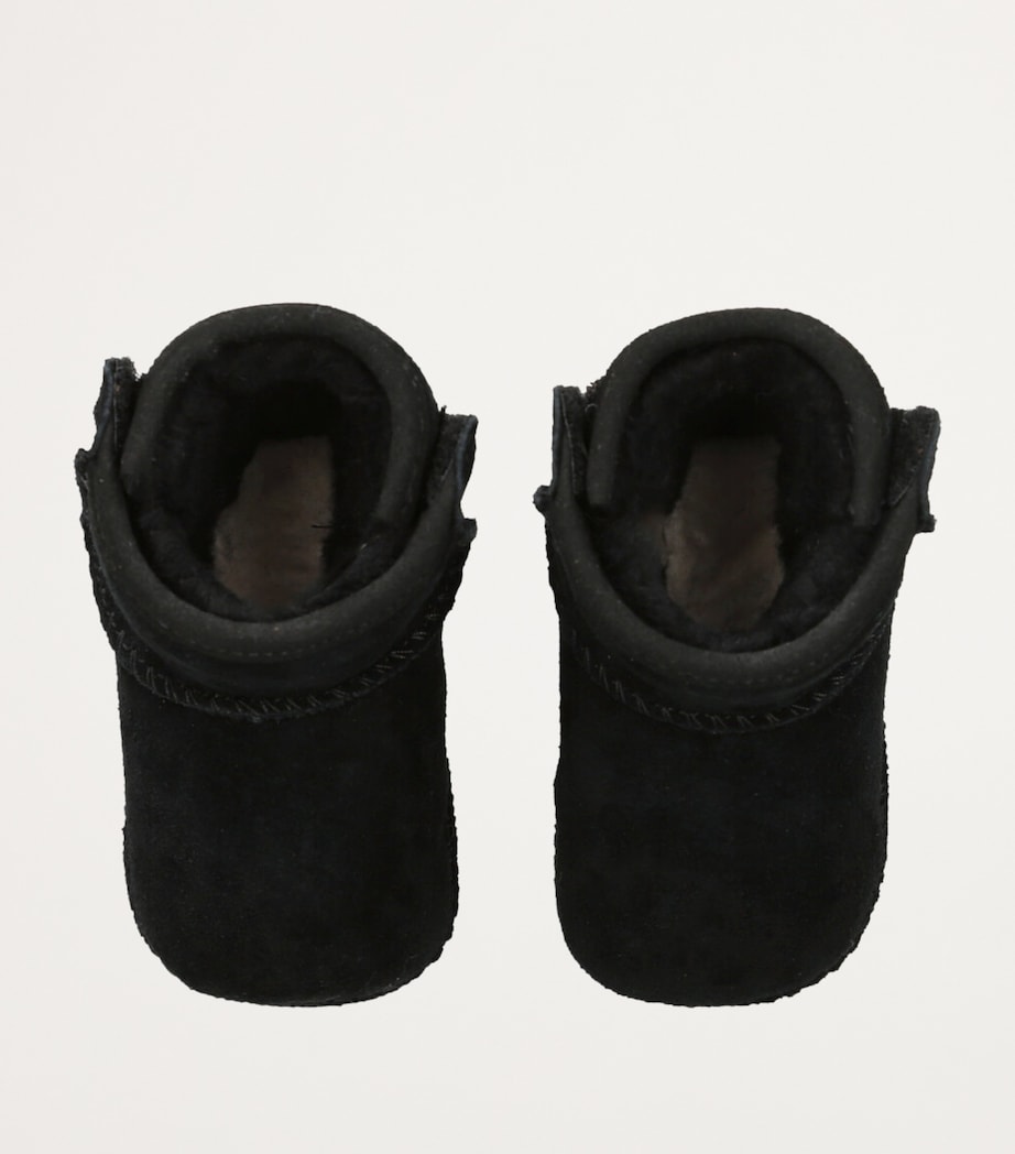 Suede Classic Baby Booties BLACK Image 4