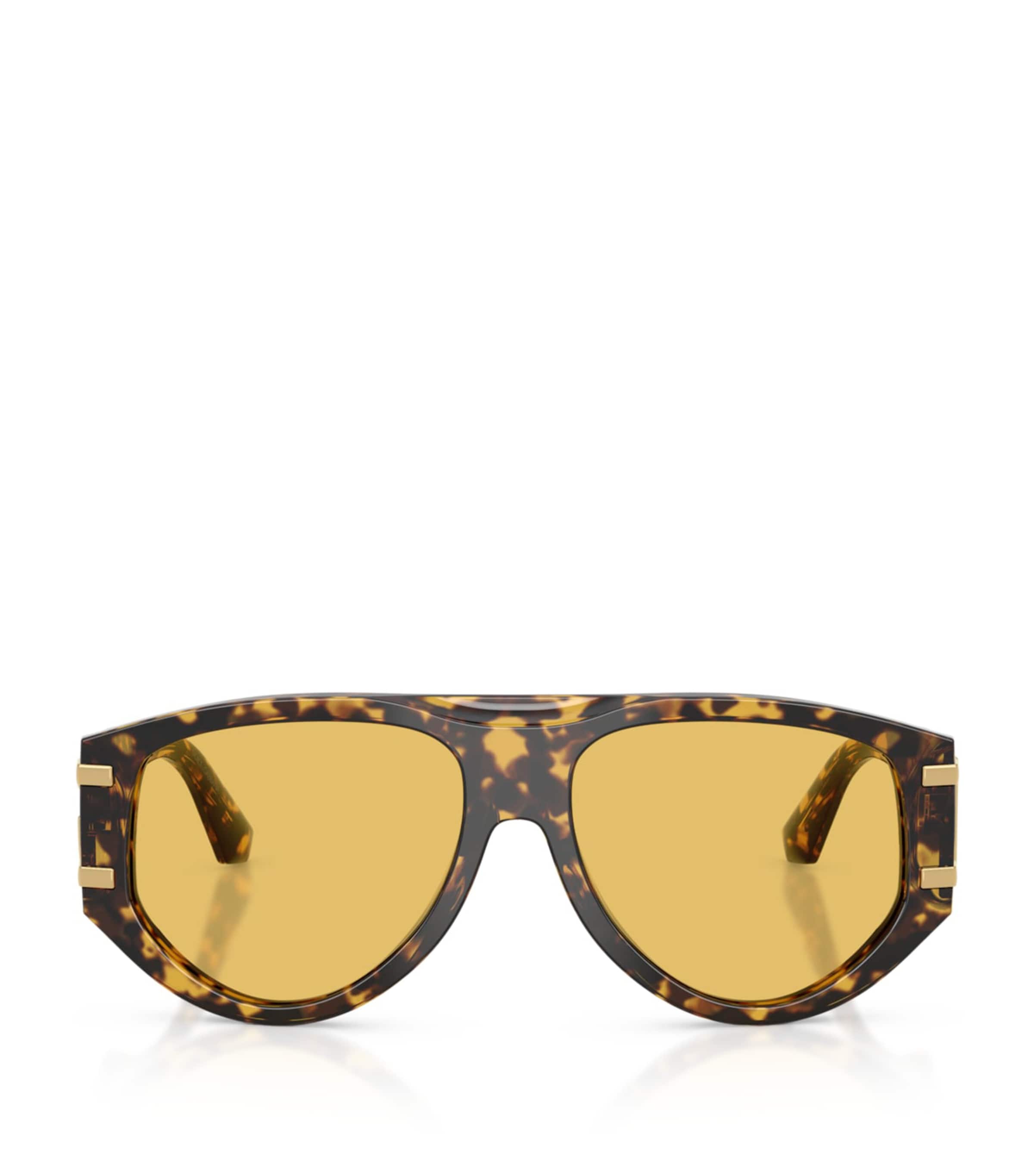 Dolce&Gabbana Tortoiseshell Oversized Pilot Sunglasses Image 1