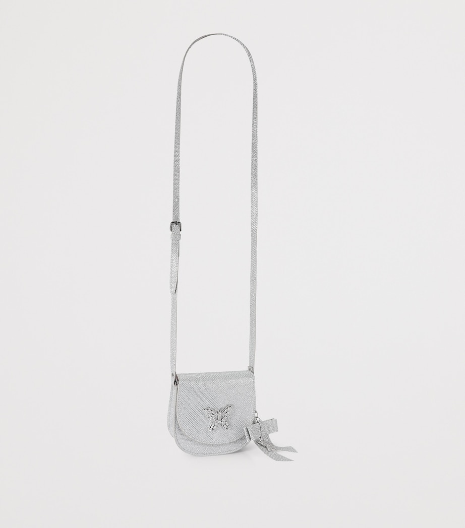 Aruna Seth Embellished Luna Cross-Body Bag Silver Image 2