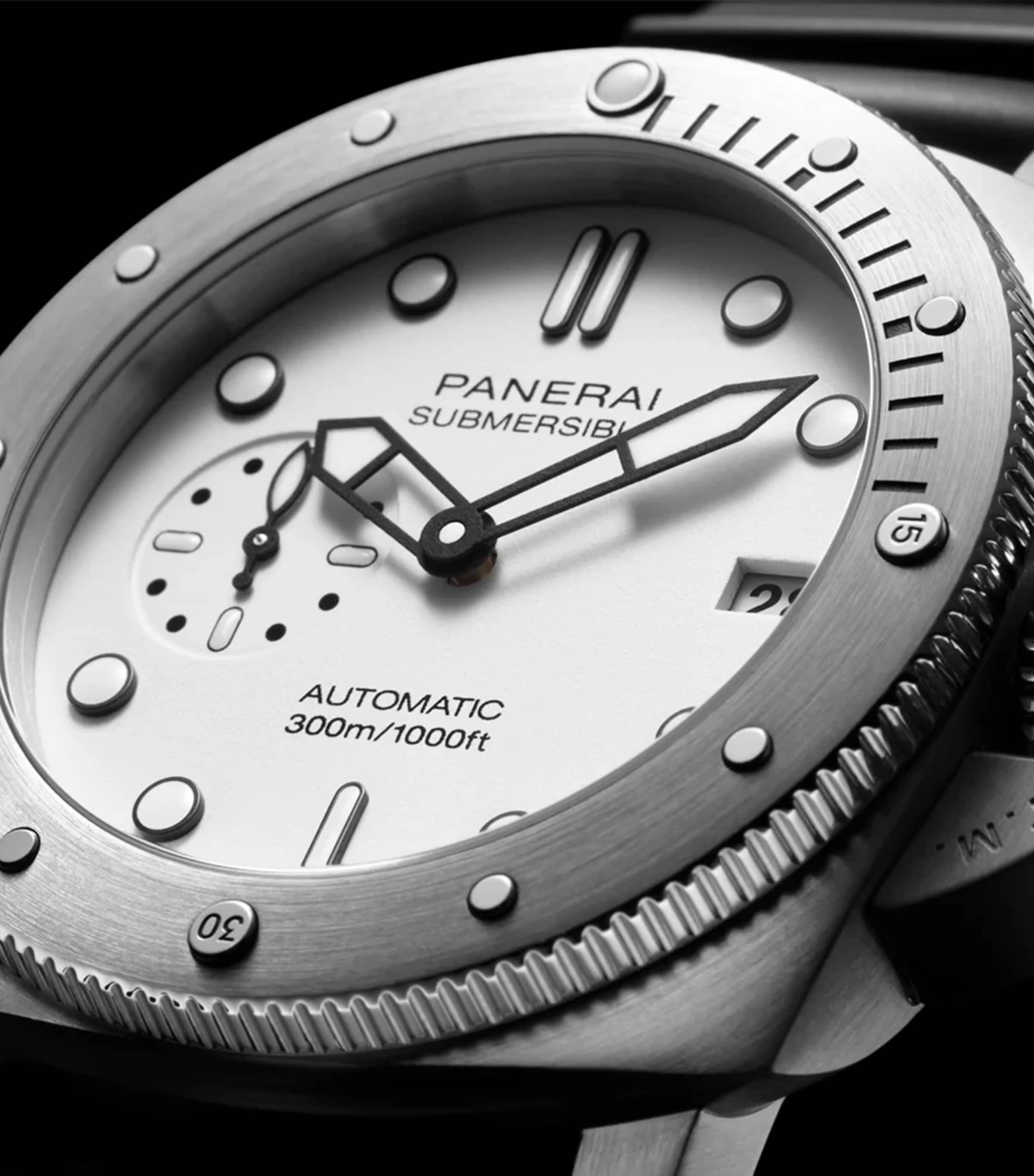 Stainless Steel Submersible Watch 42mm WHITE Image 3